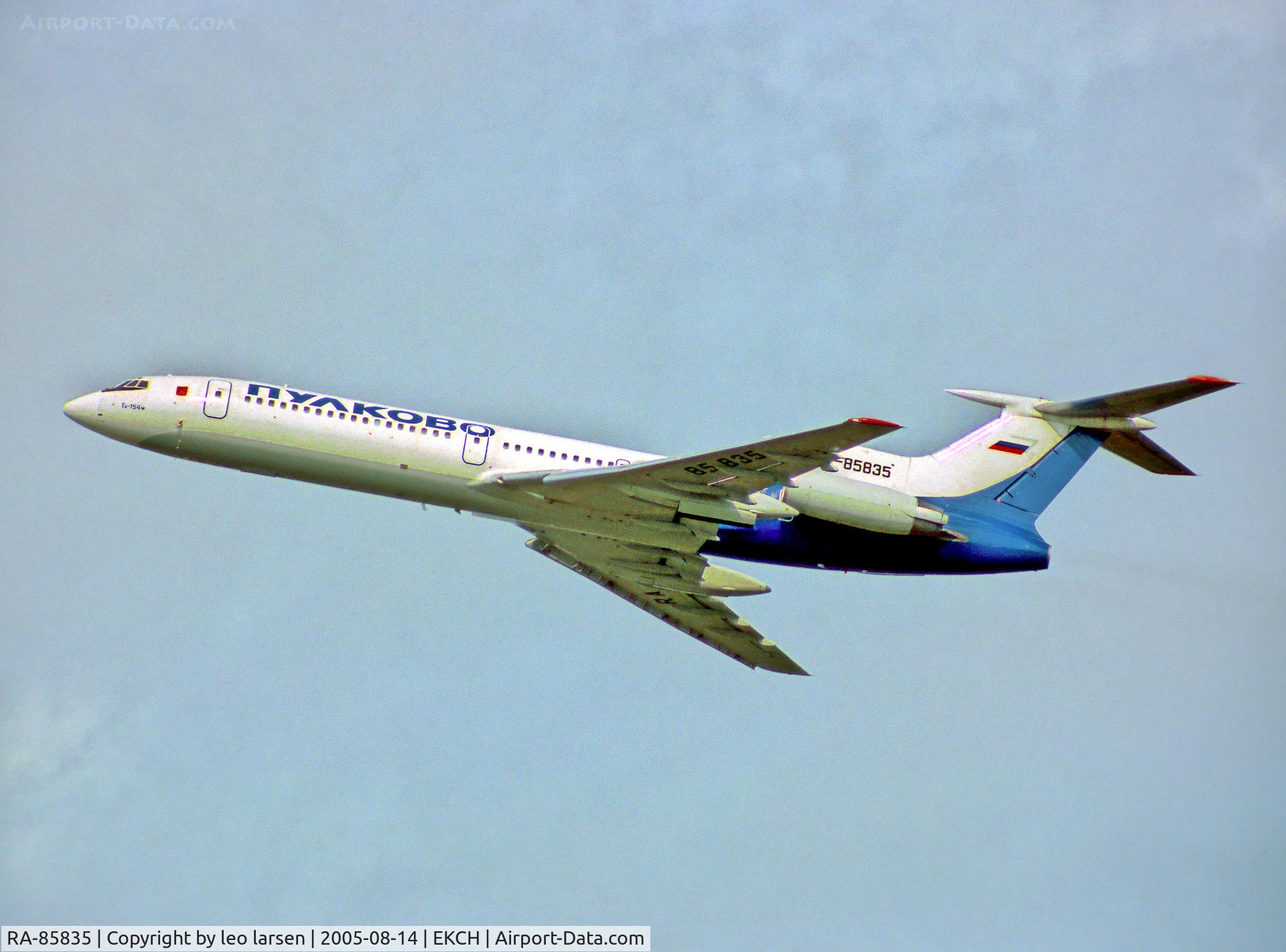 RA-85835, 1995 Tupolev Tu-154M C/N 98A1015, Copenhagen Kastrup 14.8.05