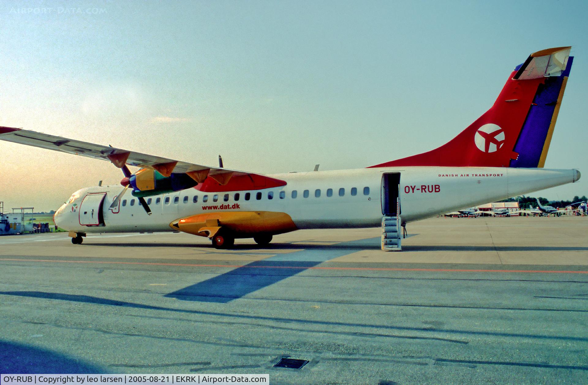 OY-RUB, 1992 ATR 72-202 C/N 301, Roskilde RKE Denmark
