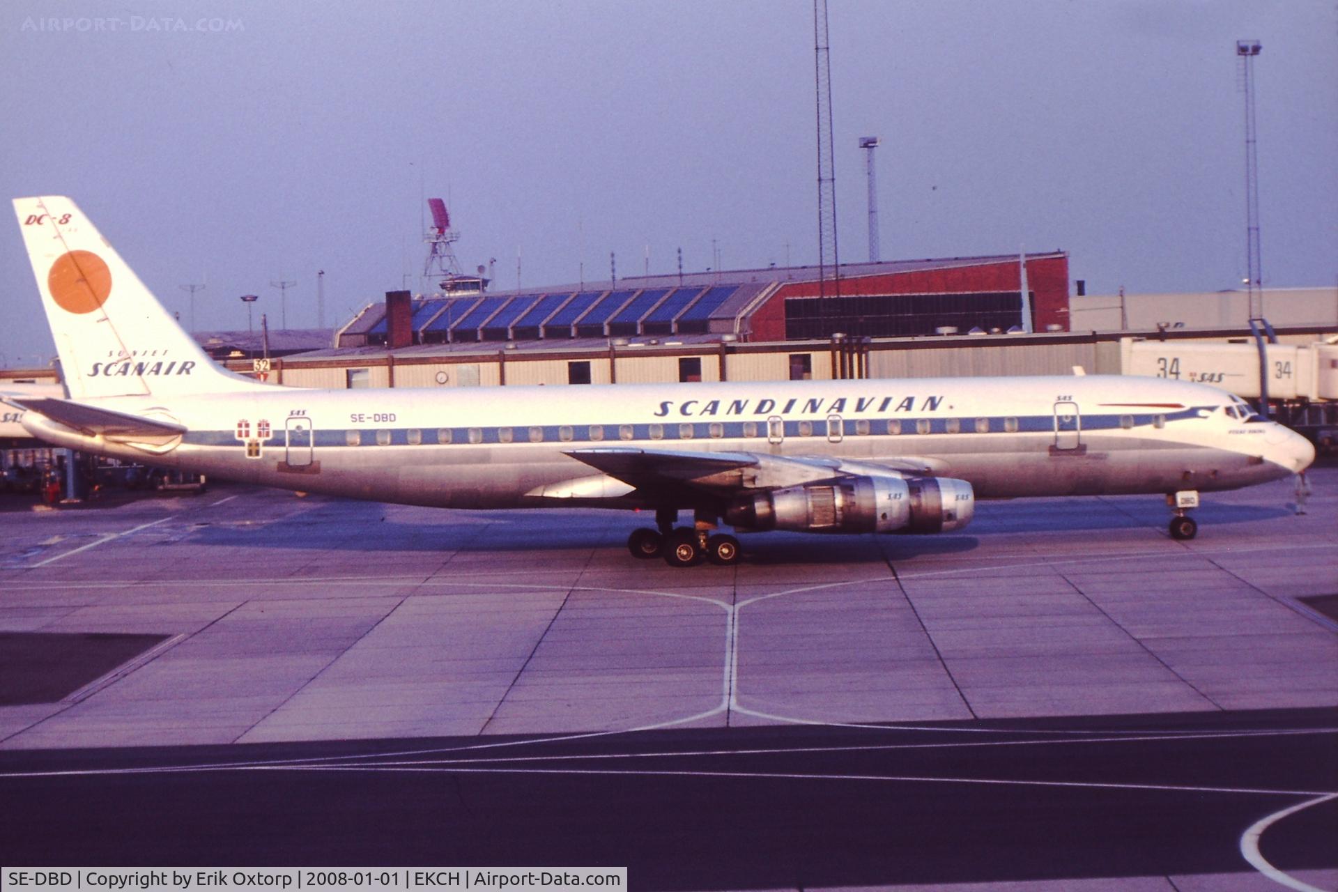 SE-DBD, 1965 Douglas DC-8-55 C/N 45753, SE-DBD in Scanair c/s
