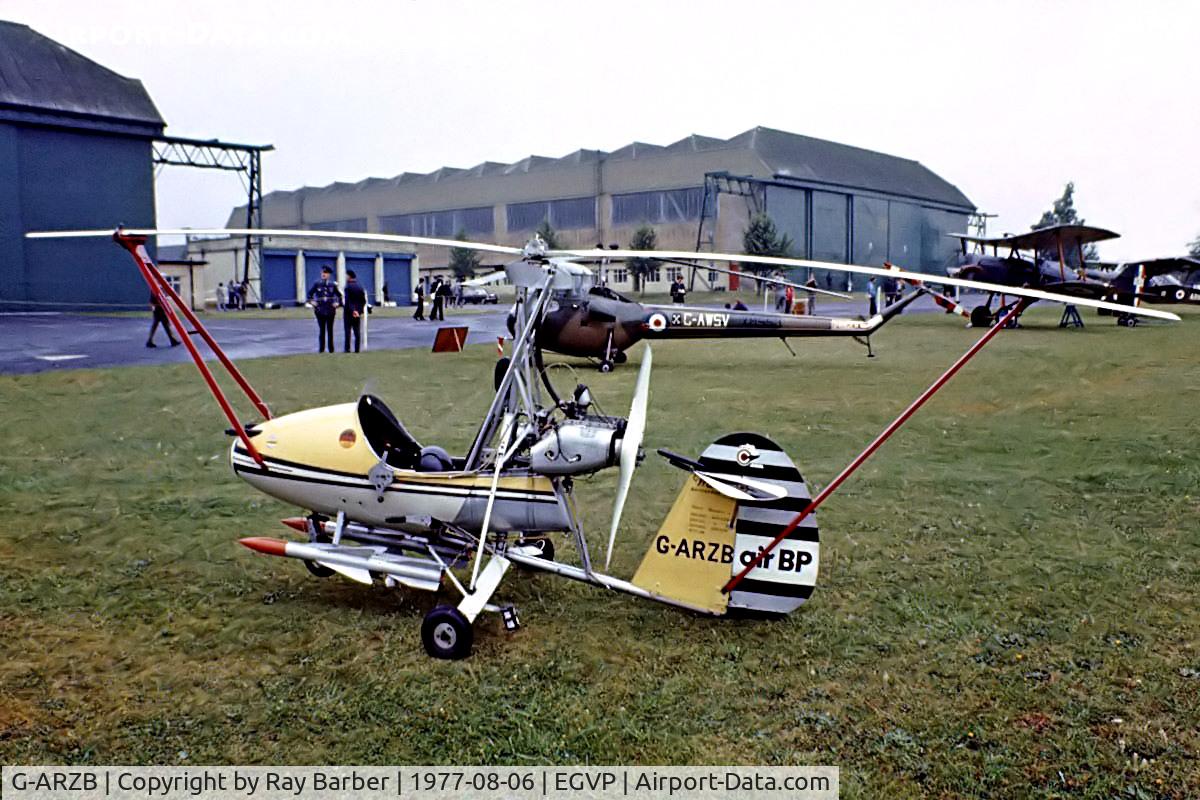 G-ARZB, 1962 Wallis WA116 Series 1 C/N B.203, Wallis WA.116 Srs.1 Agile [B.203] AAC Middle Wallop~G 06/08/1977. Image taken from a slide.