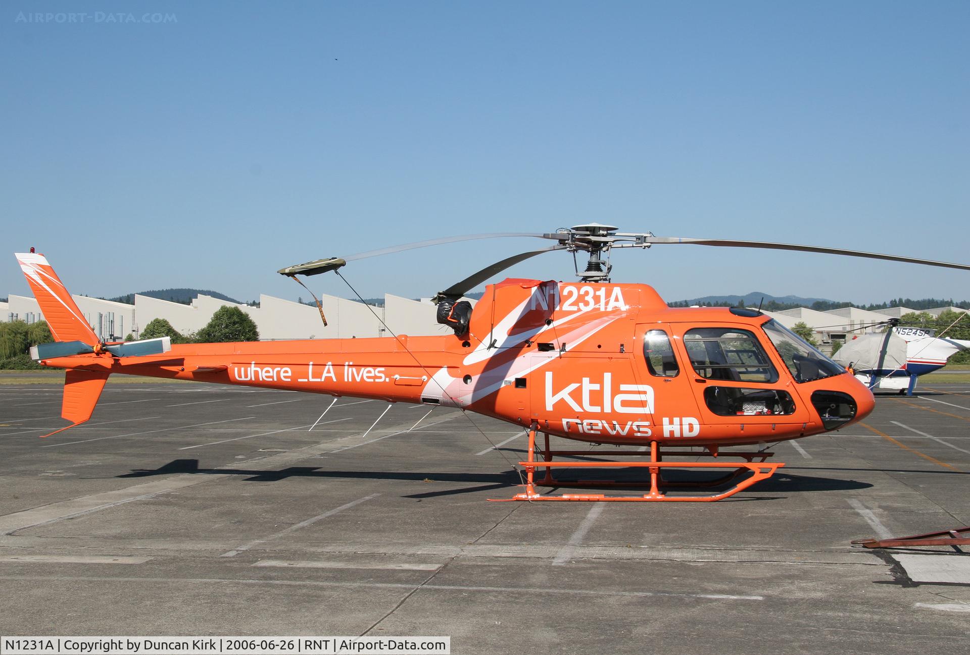 N1231A, 2003 Eurocopter AS-350B-2 Ecureuil Ecureuil C/N 3682, A bit out of it's way in WA state
