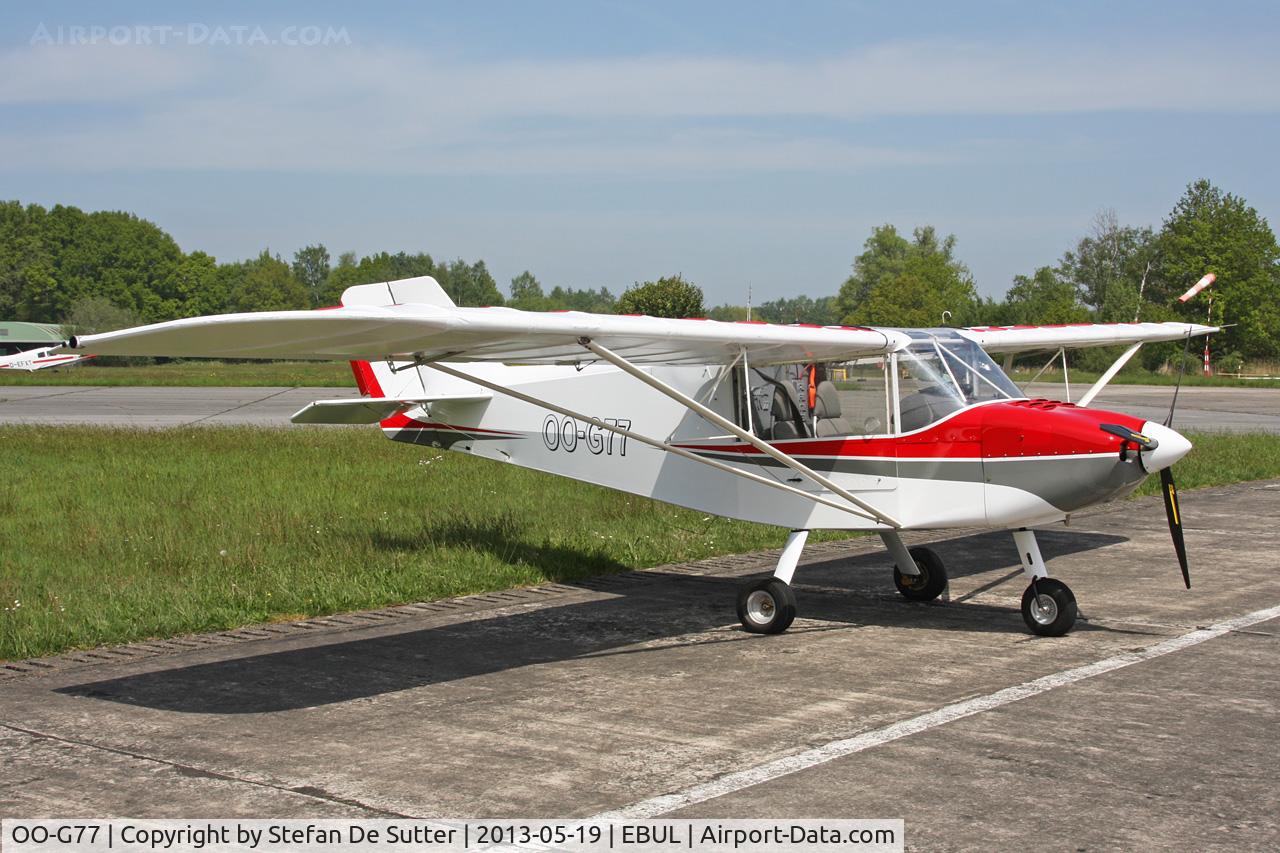 OO-G77, 1993 Rans S-6ES Coyote II C/N 0293436, Parked at Vliegclub Ursel.
