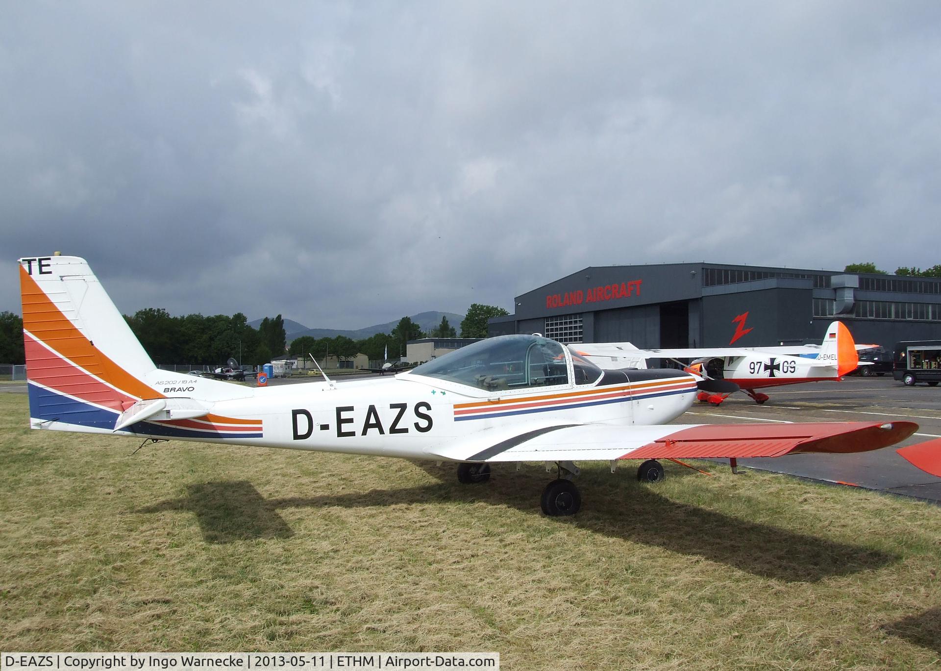 D-EAZS, 1987 FFA AS-202/18A-4 Bravo C/N 224, FFA AS-202/18A4 Bravo during an open day at the Fliegendes Museum Mendig (Flying Museum) at former German Army Aviation base, now civilian Mendig airfield