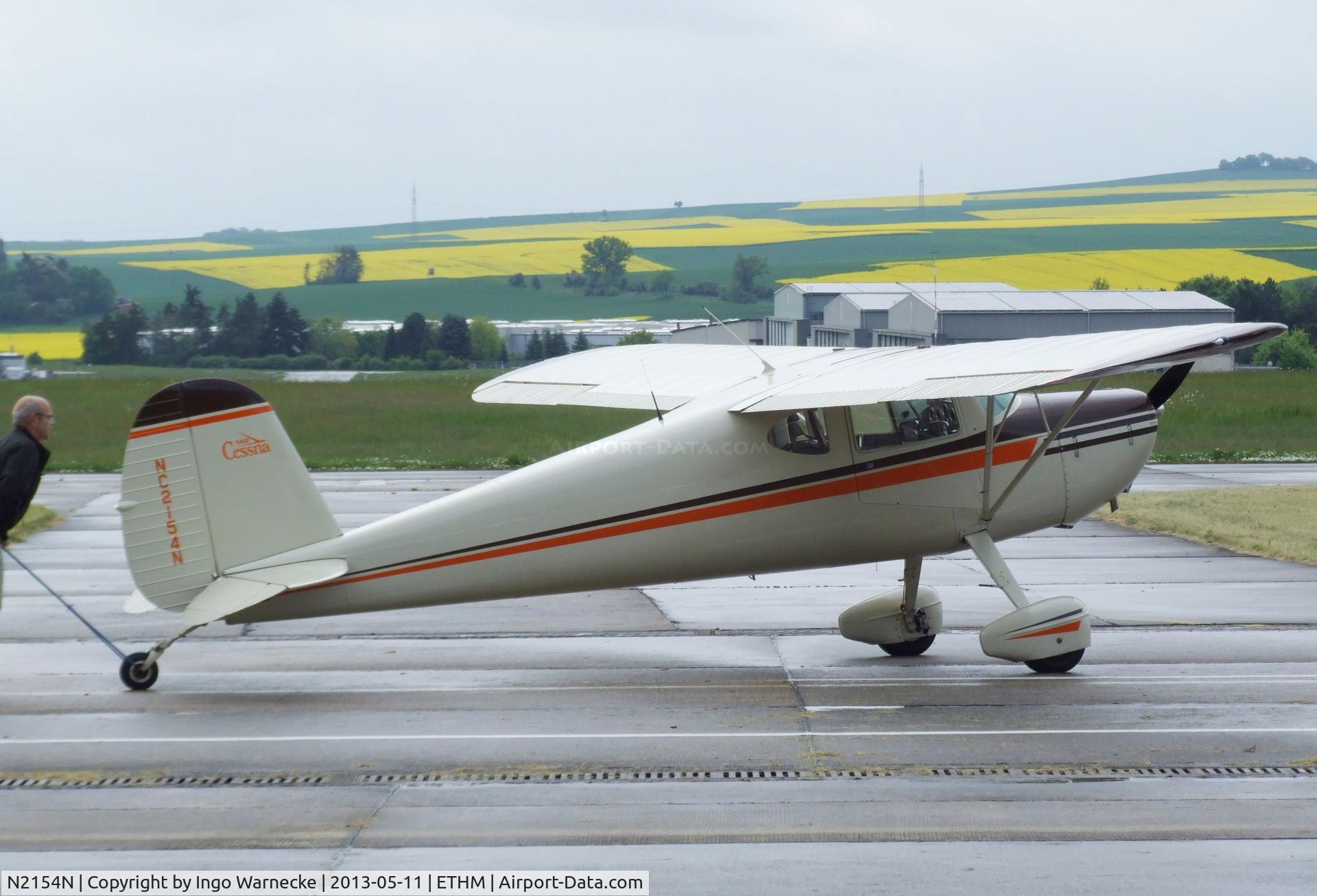 N2154N, 1947 Cessna 140 C/N 12390, Cessna 140 during an open day at the Fliegendes Museum Mendig (Flying Museum) at former German Army Aviation base, now civilian Mendig airfield