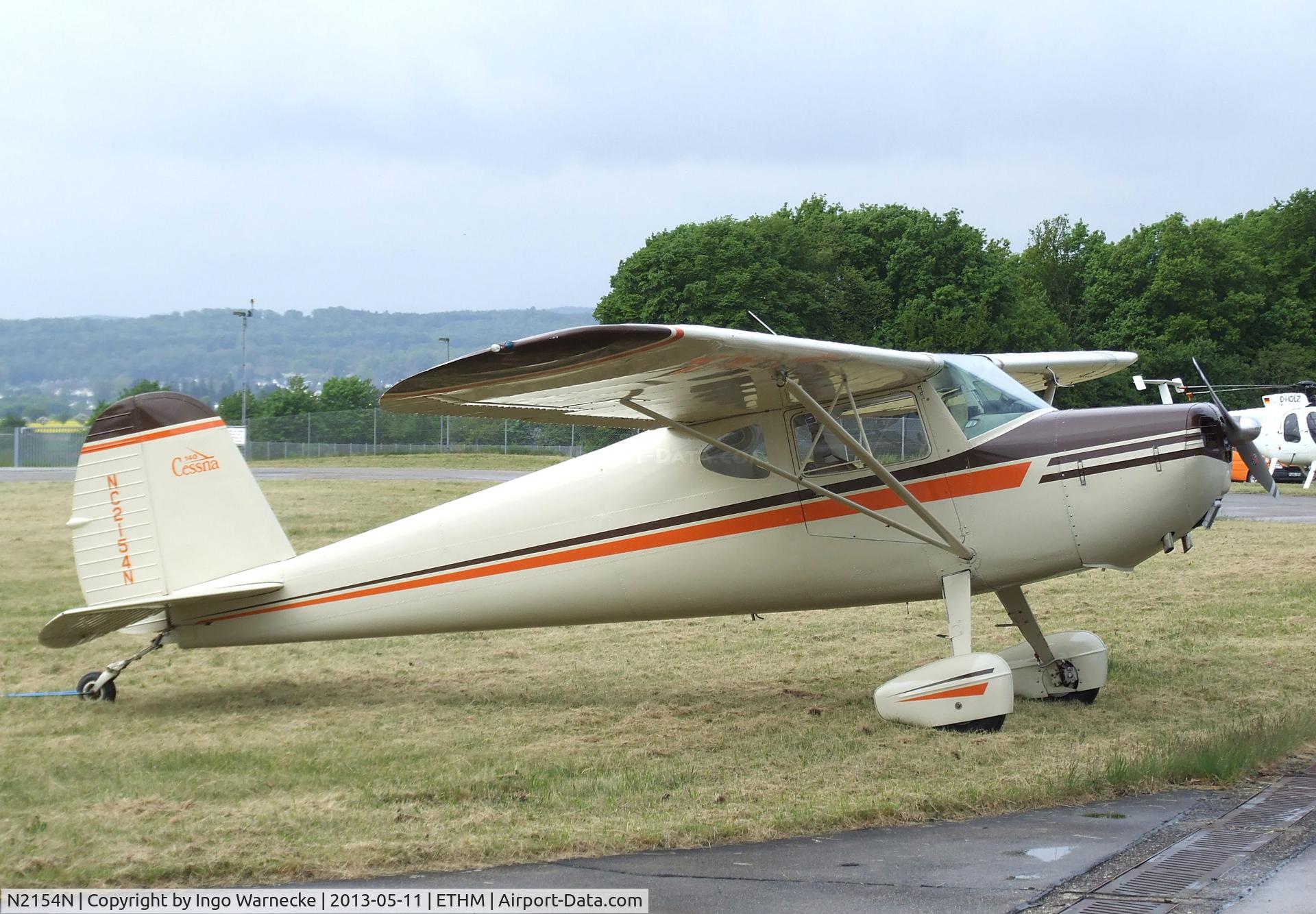 N2154N, 1947 Cessna 140 C/N 12390, Cessna 140 during an open day at the Fliegendes Museum Mendig (Flying Museum) at former German Army Aviation base, now civilian Mendig airfield