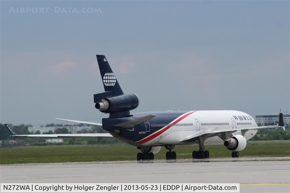 N272WA, 1992 McDonnell Douglas MD-11 C/N 48437, Taxiing on November to stand 130.....