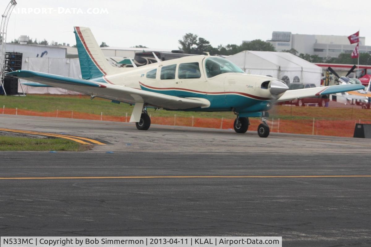 N533MC, 1977 Piper PA-28R-201T Cherokee Arrow III C/N 28R-7703183, Arriving at Sun N Fun 2013 - Lakeland, FL