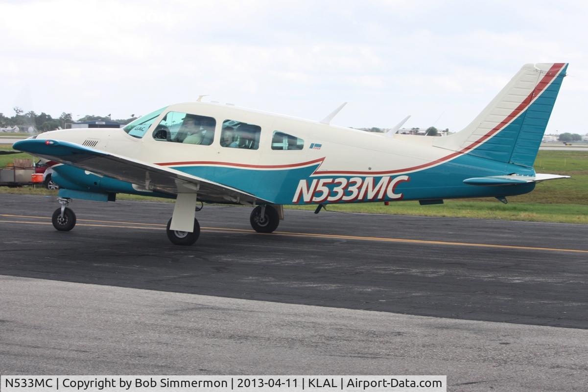 N533MC, 1977 Piper PA-28R-201T Cherokee Arrow III C/N 28R-7703183, Arriving at Sun N Fun 2013 - Lakeland, FL