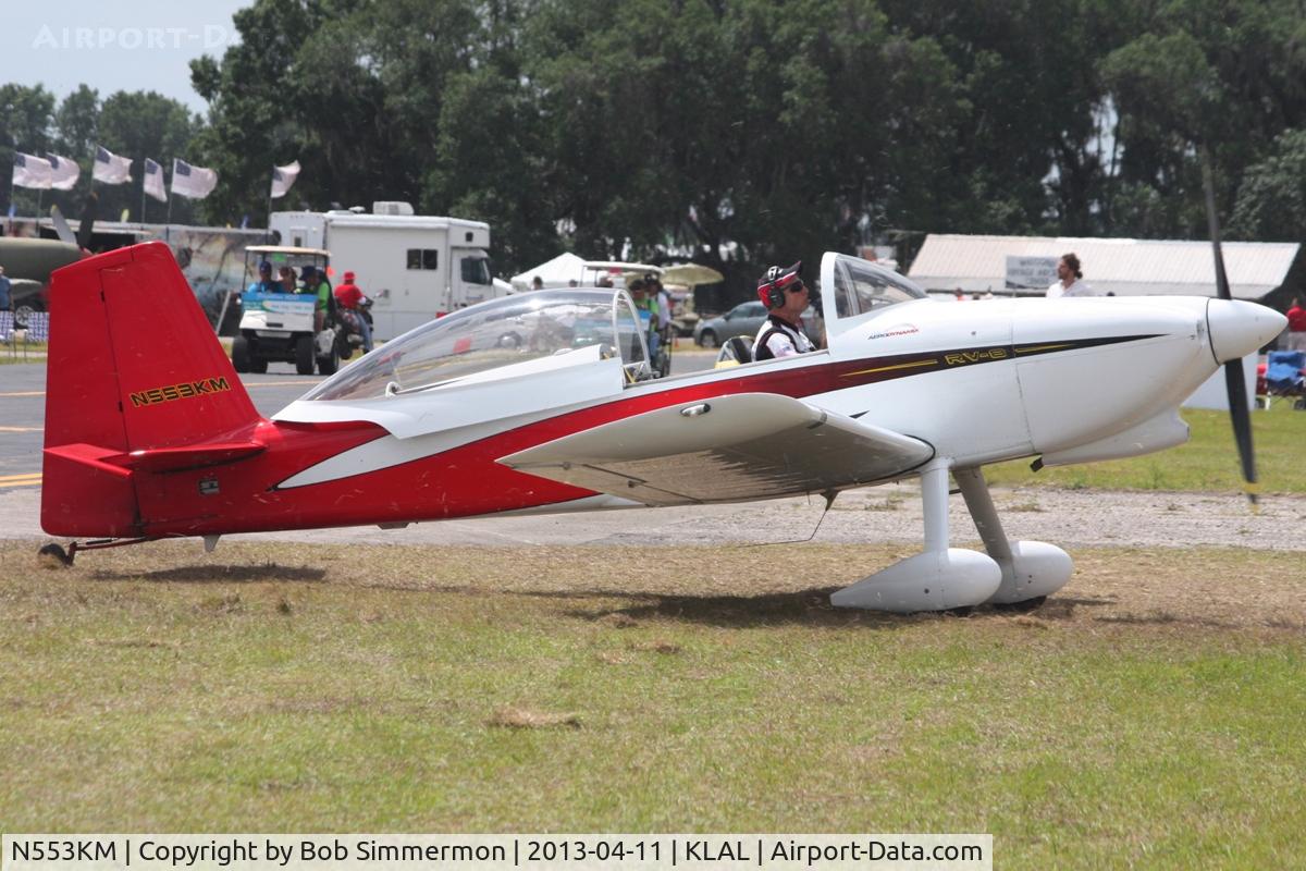 N553KM, 2004 Vans RV-8 C/N 81553, Arriving at Sun N Fun 2013 - Lakeland, FL
