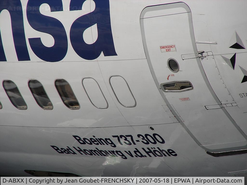 D-ABXX, 1989 Boeing 737-330 C/N 24562, Named Bad Homburg v. d. Hoehe