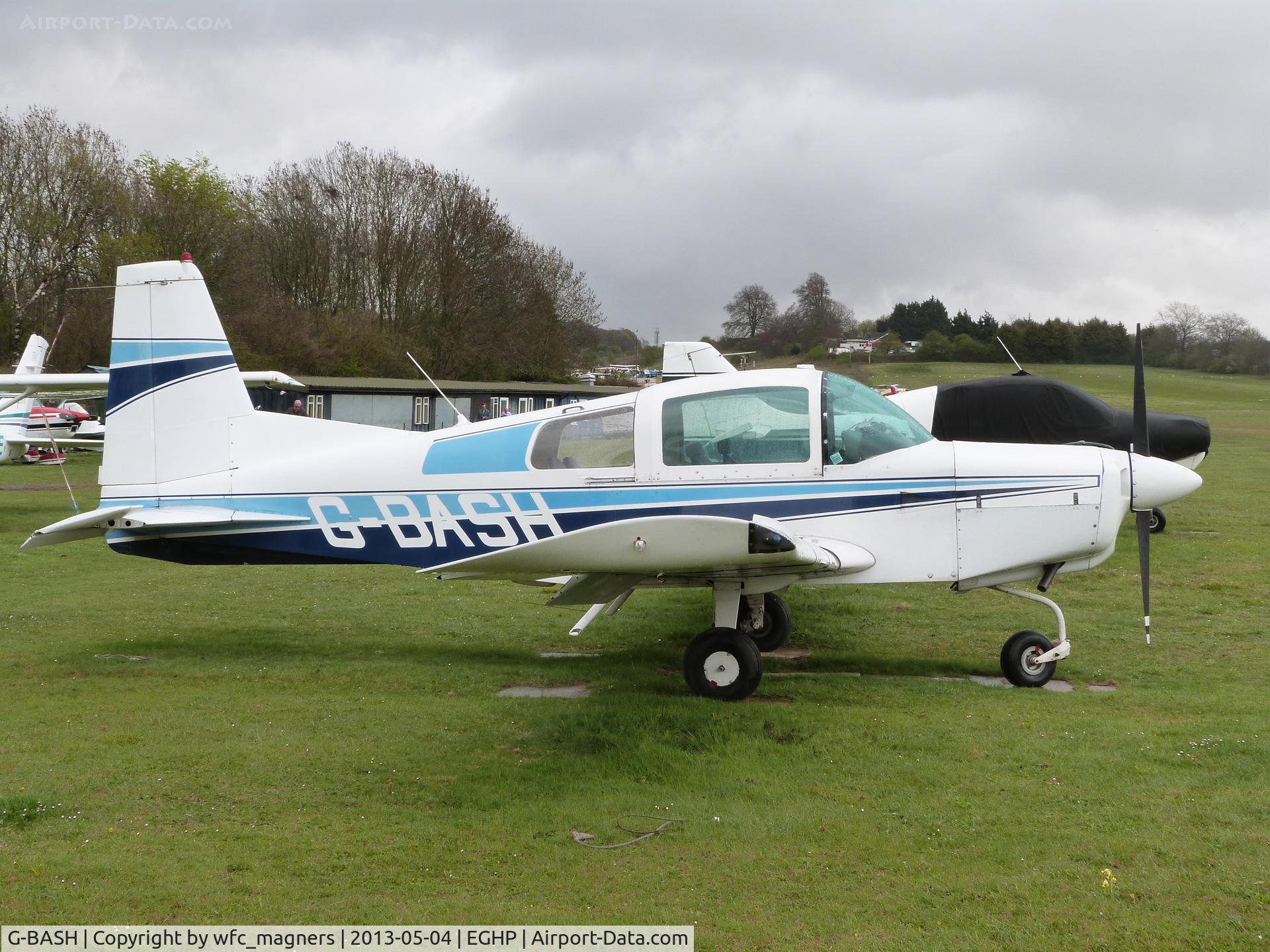 G-BASH, 1973 Grumman American AA-5 Traveler C/N AA5-0319, G. Jenkins t/a Bash Flying Group
Popham Airfield, Hampshire