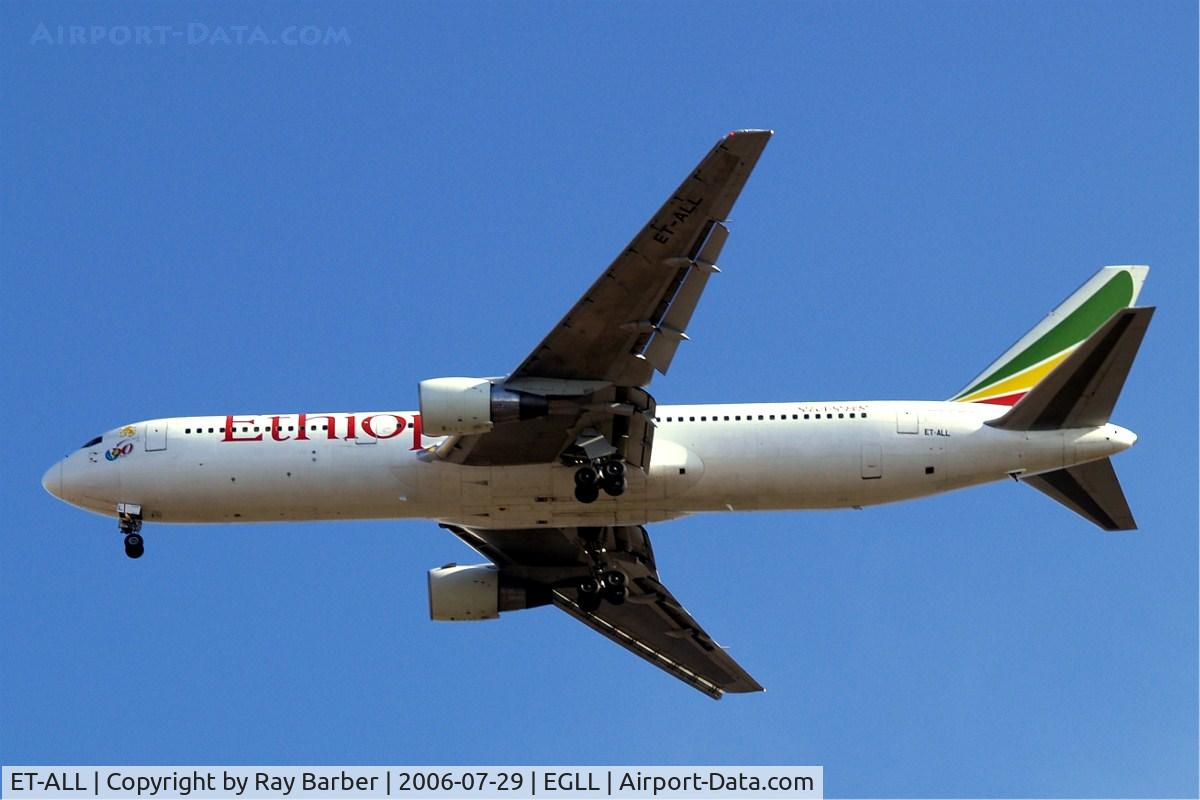 ET-ALL, 2000 Boeing 767-3BG/ER C/N 30564, Boeing 767-3BGER [30564] (Ethiopian Airlines) Home~G 29/07/2006. On approach 27R.