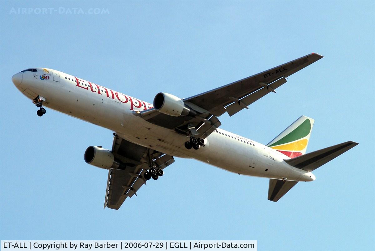 ET-ALL, 2000 Boeing 767-3BG/ER C/N 30564, Boeing 767-3BGER [30564] (Ethiopian Airlines) Home~G 29/07/2006. On approach 27R.
