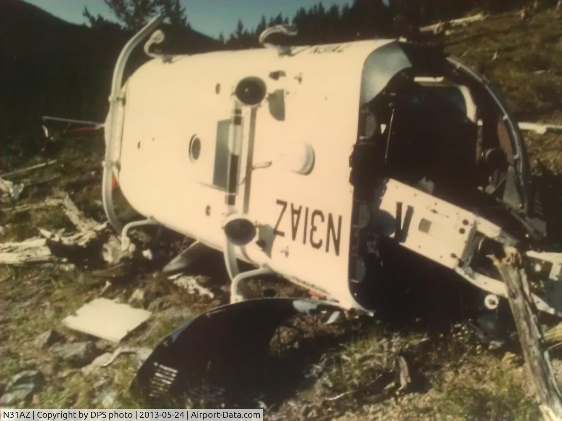N31AZ, Bell 206L-1 LongRanger II C/N 45216, Crassh rollover