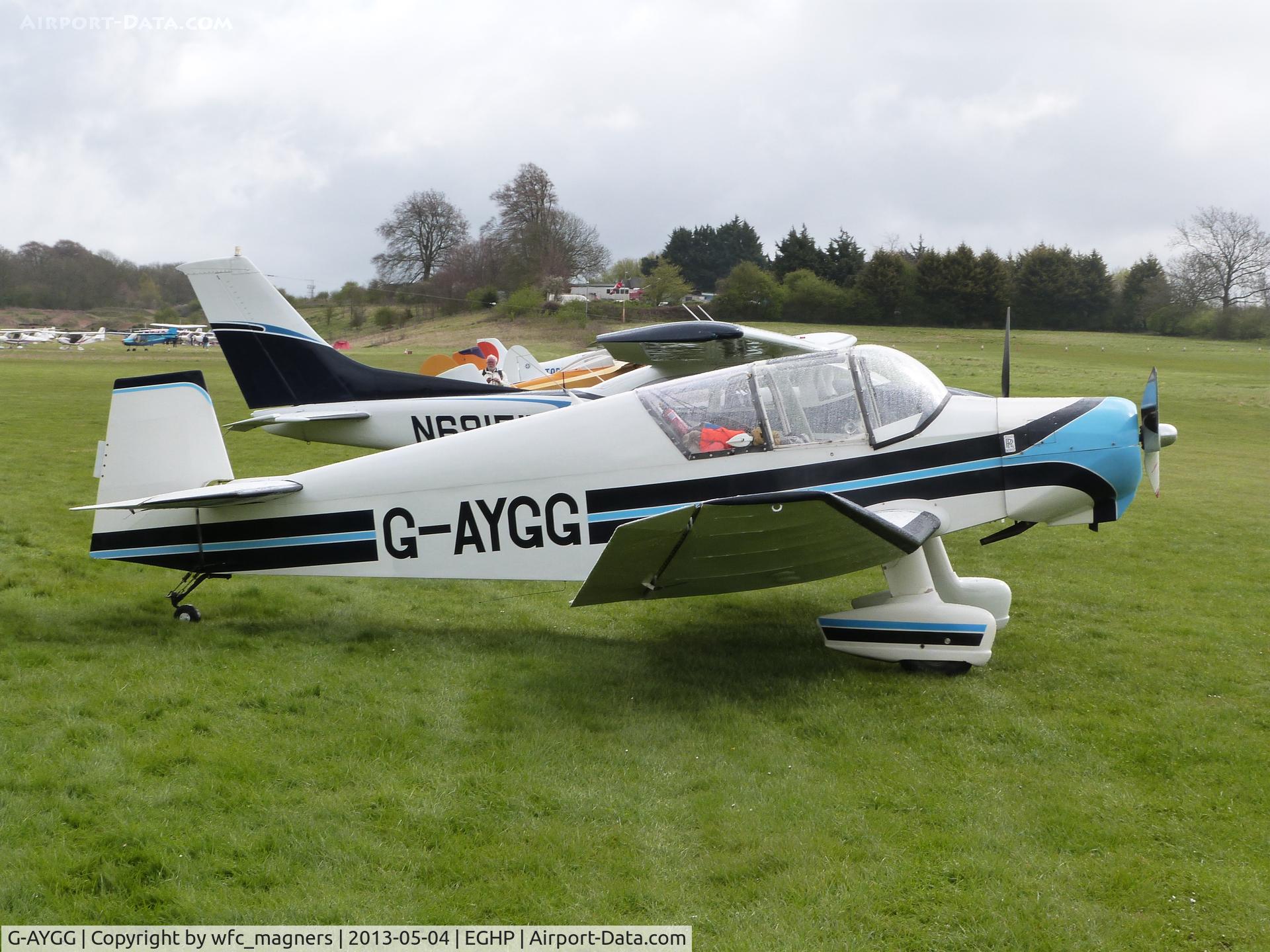 G-AYGG, 1960 Jodel (Wassmer) D-120 Paris-Nice C/N 184, J.M. Dean
Microlight Trade Fair, Popham Airfield.