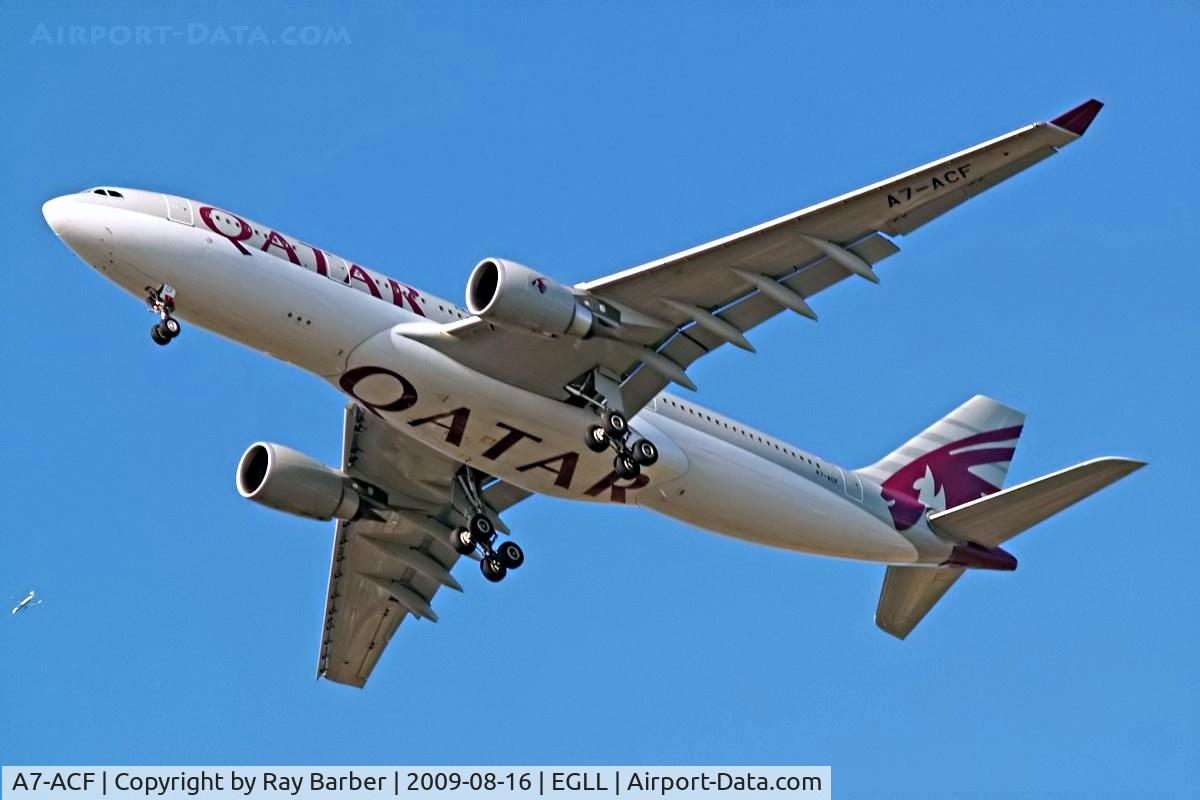 A7-ACF, 2004 Airbus A330-202 C/N 638, Airbus A330-203 [638] (Qatar Airways) Heathrow~G 16/08/2009