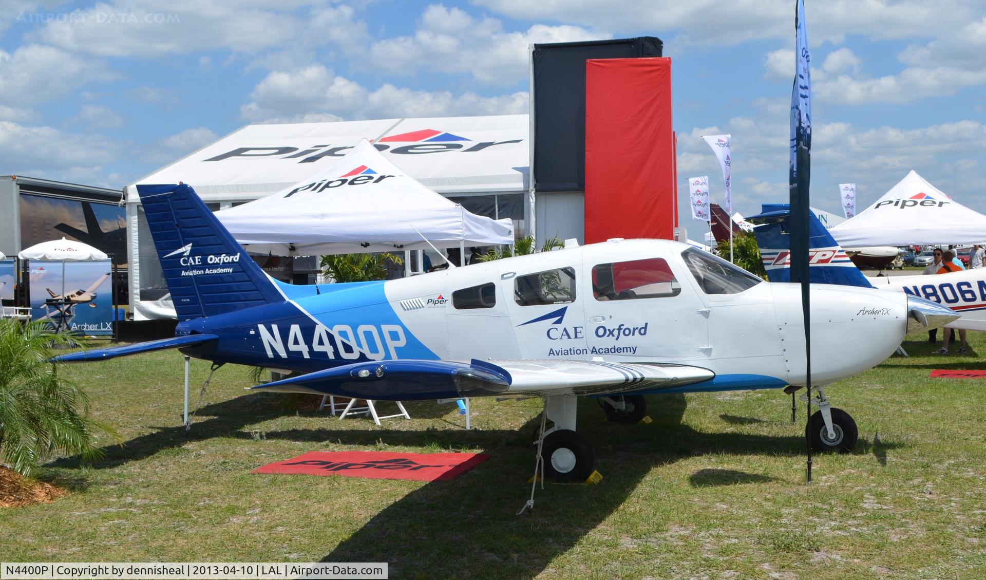 N4400P, 2013 Piper PA-28-181 Archer C/N 2843711, 2013 PIPER AIRCRAFT INC PA-28-181 AT SUN N FUN