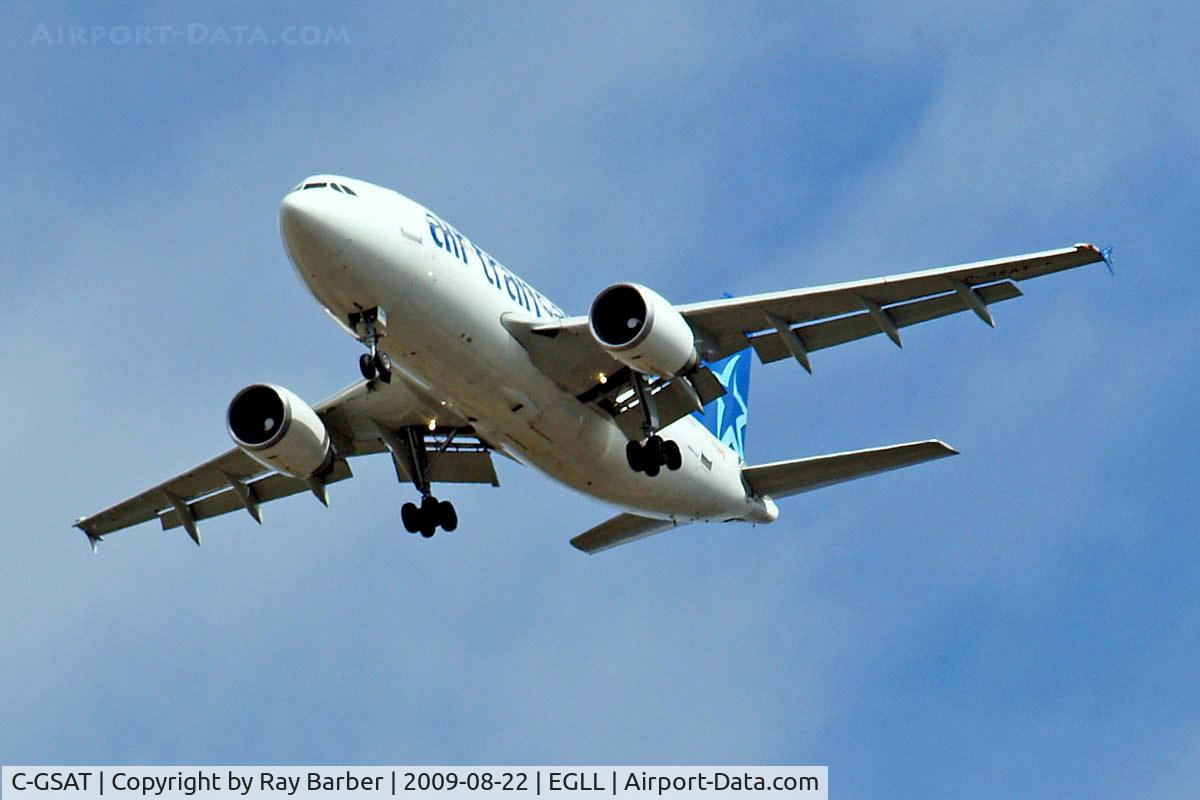 C-GSAT, 1991 Airbus A310-308 C/N 600, Airbus A310-308 [600] (Air Transat) Home~G 22/08/2009