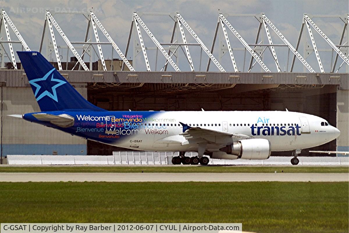 C-GSAT, 1991 Airbus A310-308 C/N 600, Airbus A310-308 [600] (Air Transat) Montreal-Dorval International~C 07/06/2012