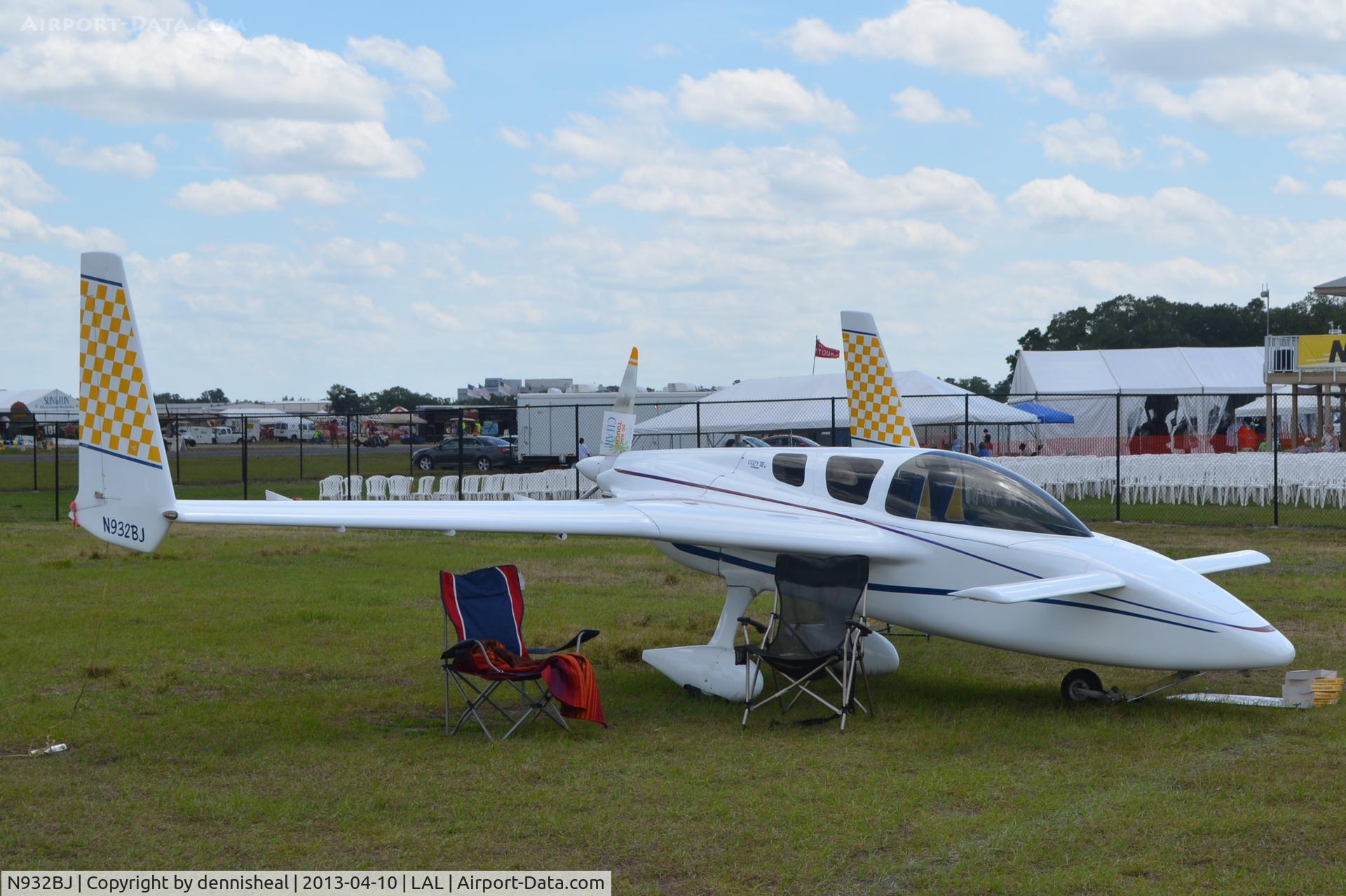 N932BJ, 2007 Co-Z Cozy Mark IIIx C/N 140, 2007 SANDERS BURRAL L COZY IIIX AT SUN N FUN