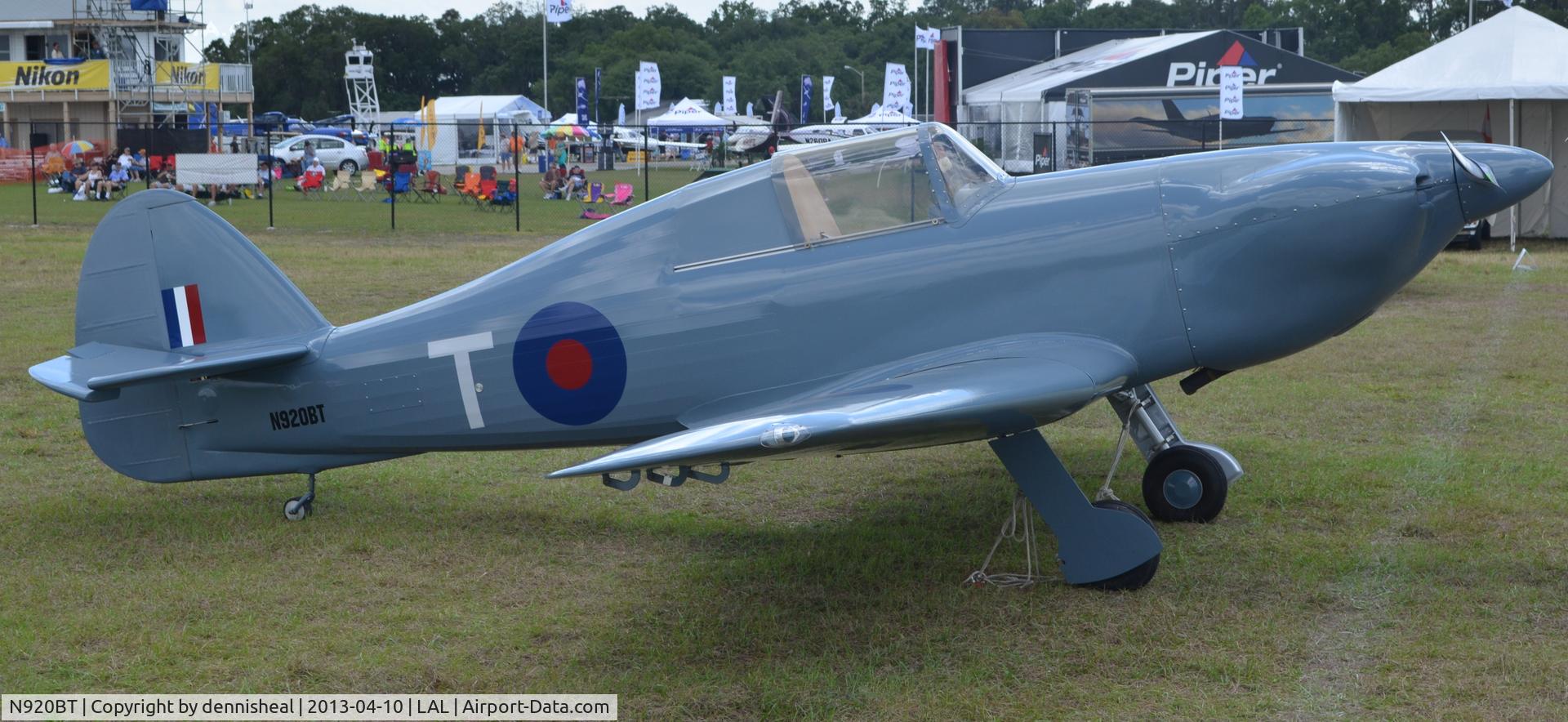 N920BT, 2002 Sindlinger HH-1 Hawker Hurricane Scale Replica C/N 1041, 2002 THORPE BRIAN J SINDLINGER HURRICANE AT SUN N FUN