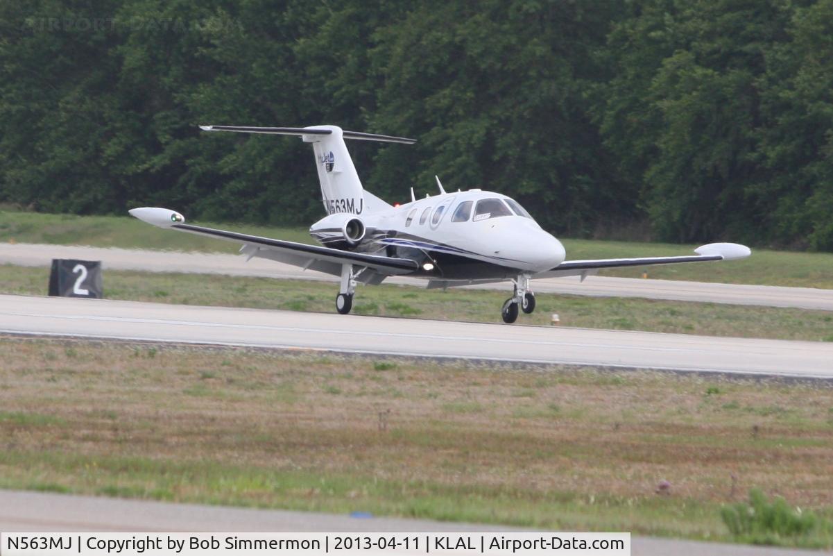 N563MJ, 2007 Eclipse Aviation Corp EA500 C/N 000027, Arriving at Lakeland, FL during Sun N Fun 2013