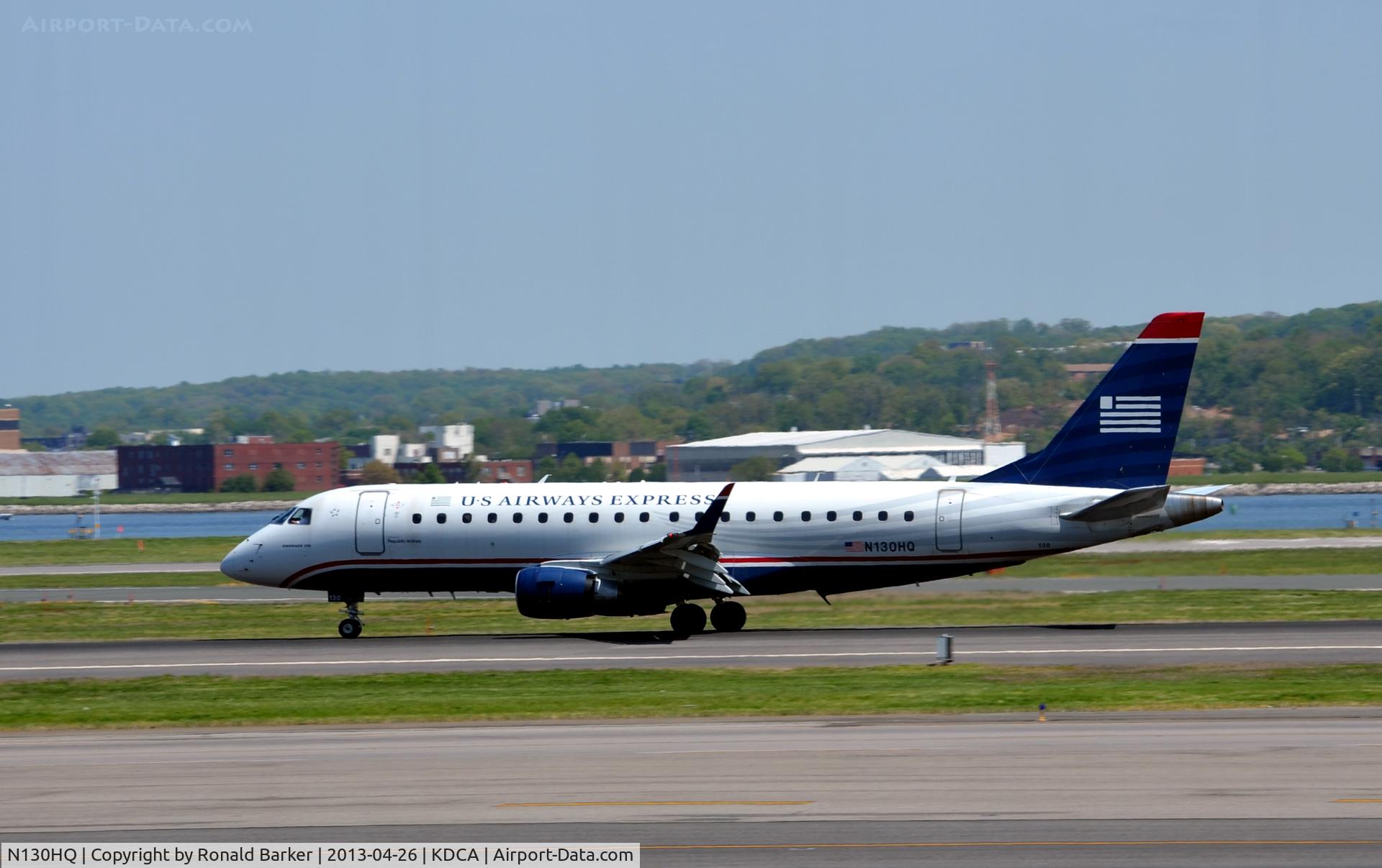 N130HQ, 2008 Embraer 175LR (ERJ-170-200LR) C/N 17000212, Landing roll National
