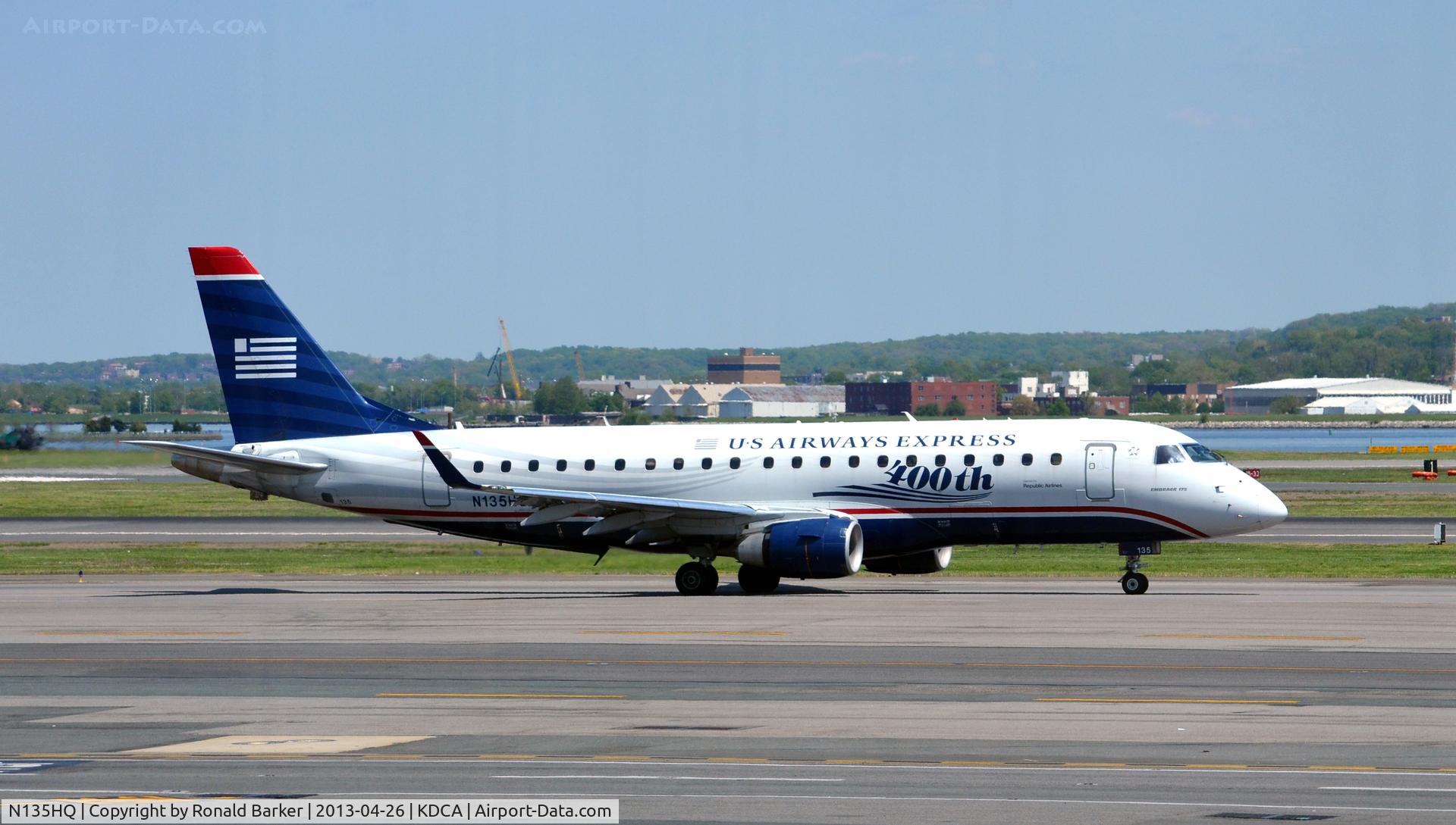 N135HQ, 2008 Embraer 175LR (ERJ-170-200LR) C/N 17000224, Taxi National