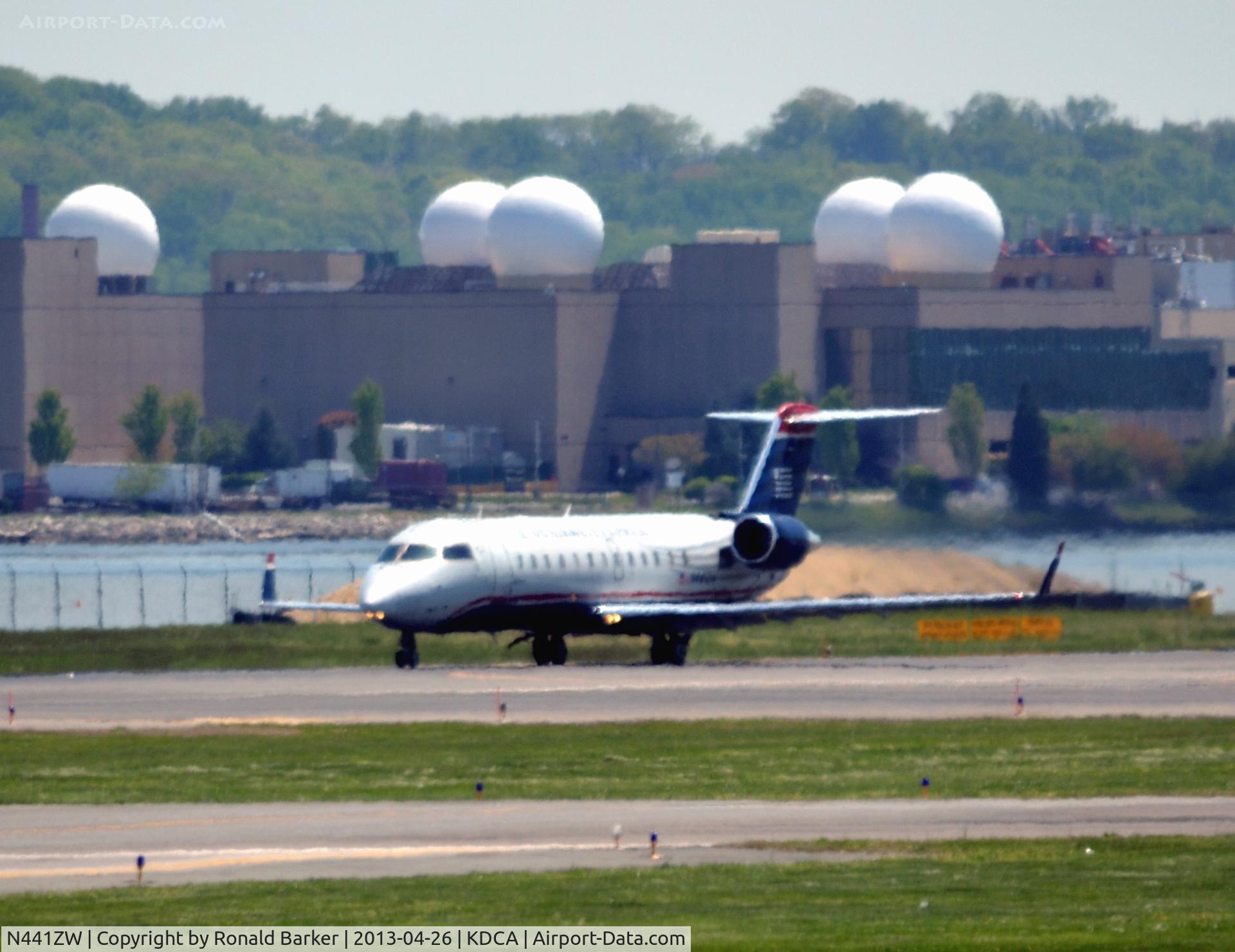 N441ZW, 2003 Bombardier CRJ-200LR (CL-600-2B19) C/N 7777, Takeoff DCA