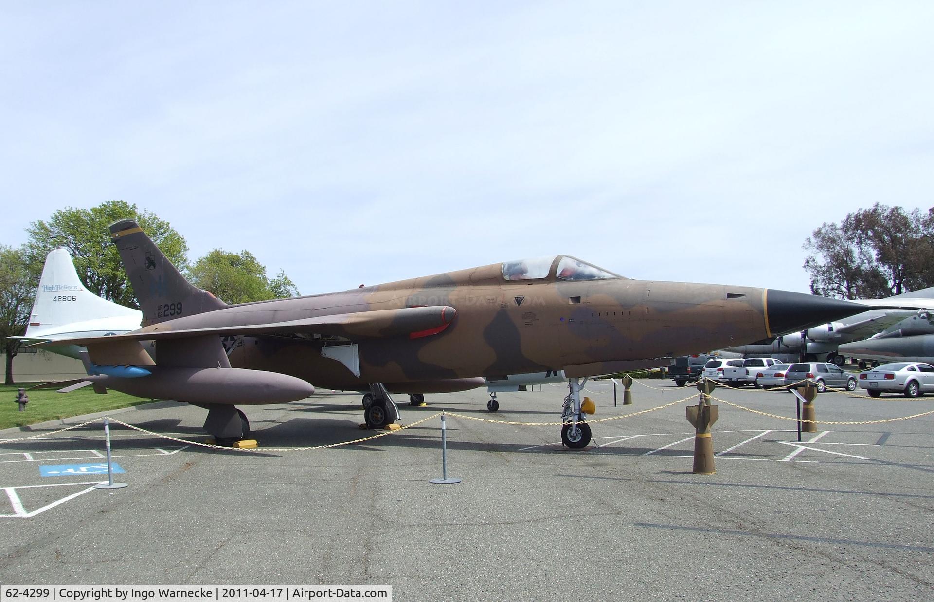 62-4299, 1962 Republic F-105D Thunderchief C/N D498, Republic F-105D Thunderchief at the Travis Air Museum, Travis AFB Fairfield CA