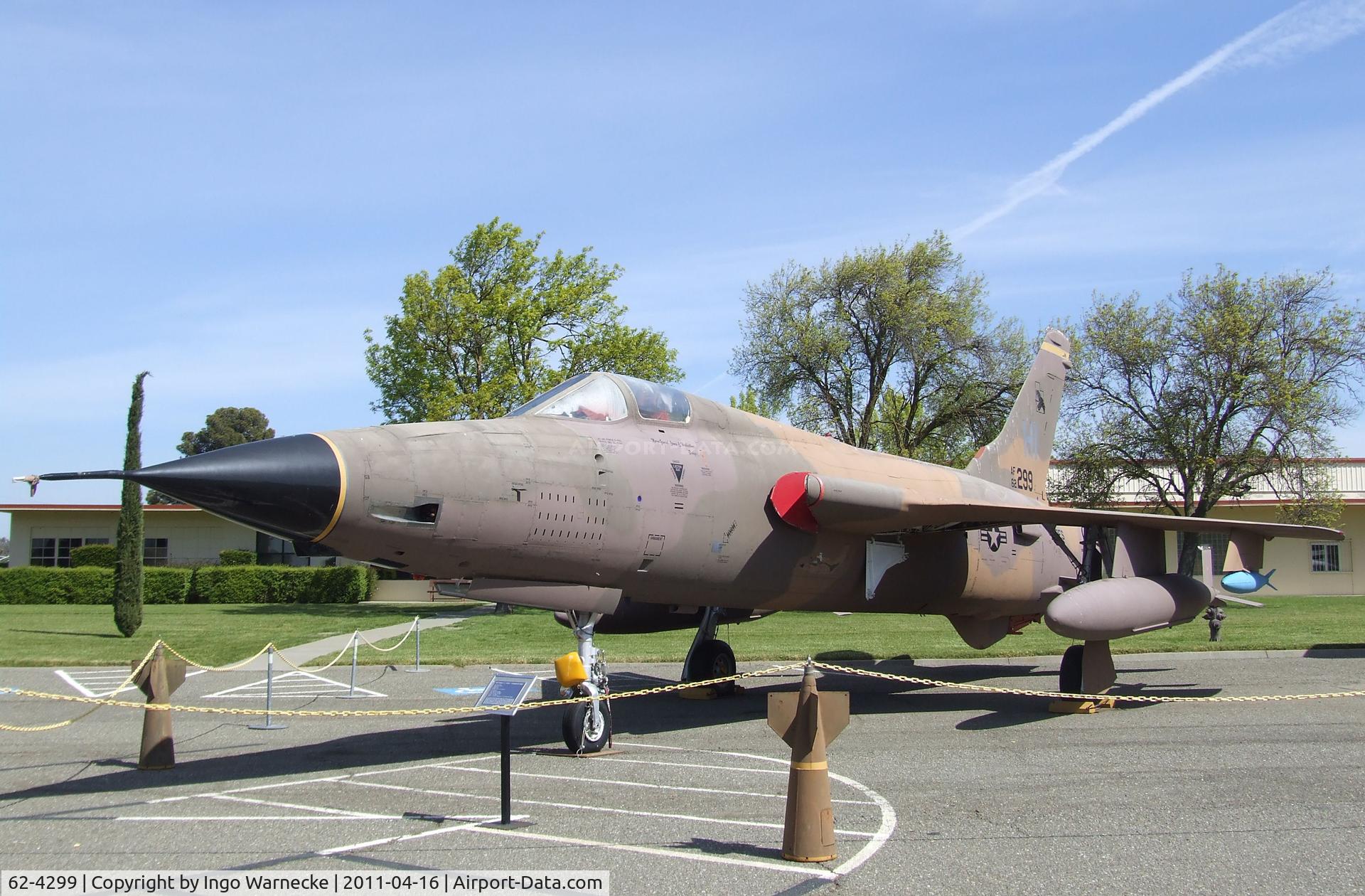62-4299, 1962 Republic F-105D Thunderchief C/N D498, Republic F-105D Thunderchief at the Travis Air Museum, Travis AFB Fairfield CA