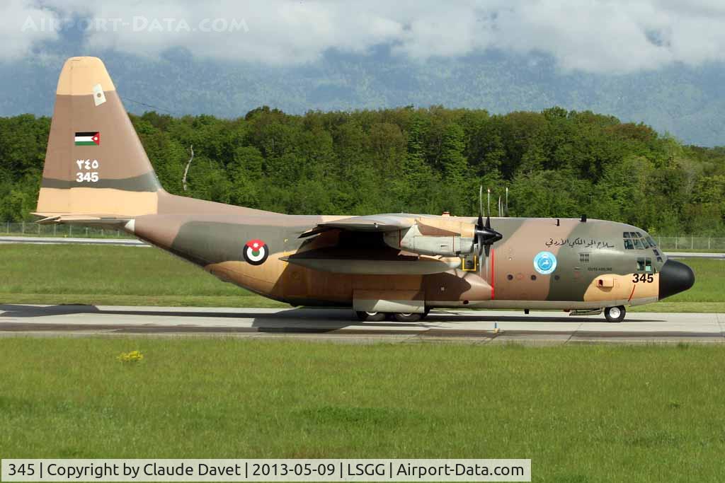 345, 1979 Lockheed C-130H Hercules C/N 382-4813, Jordan Air Force