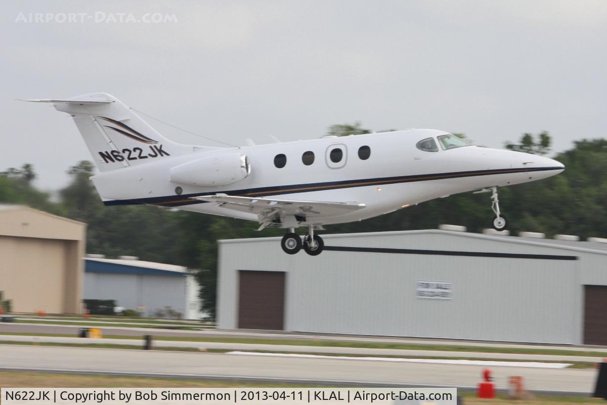 N622JK, 2003 Raytheon 390 Premier 1 C/N RB-59, Departing Lakeland, FL during Sun N Fun 2013
