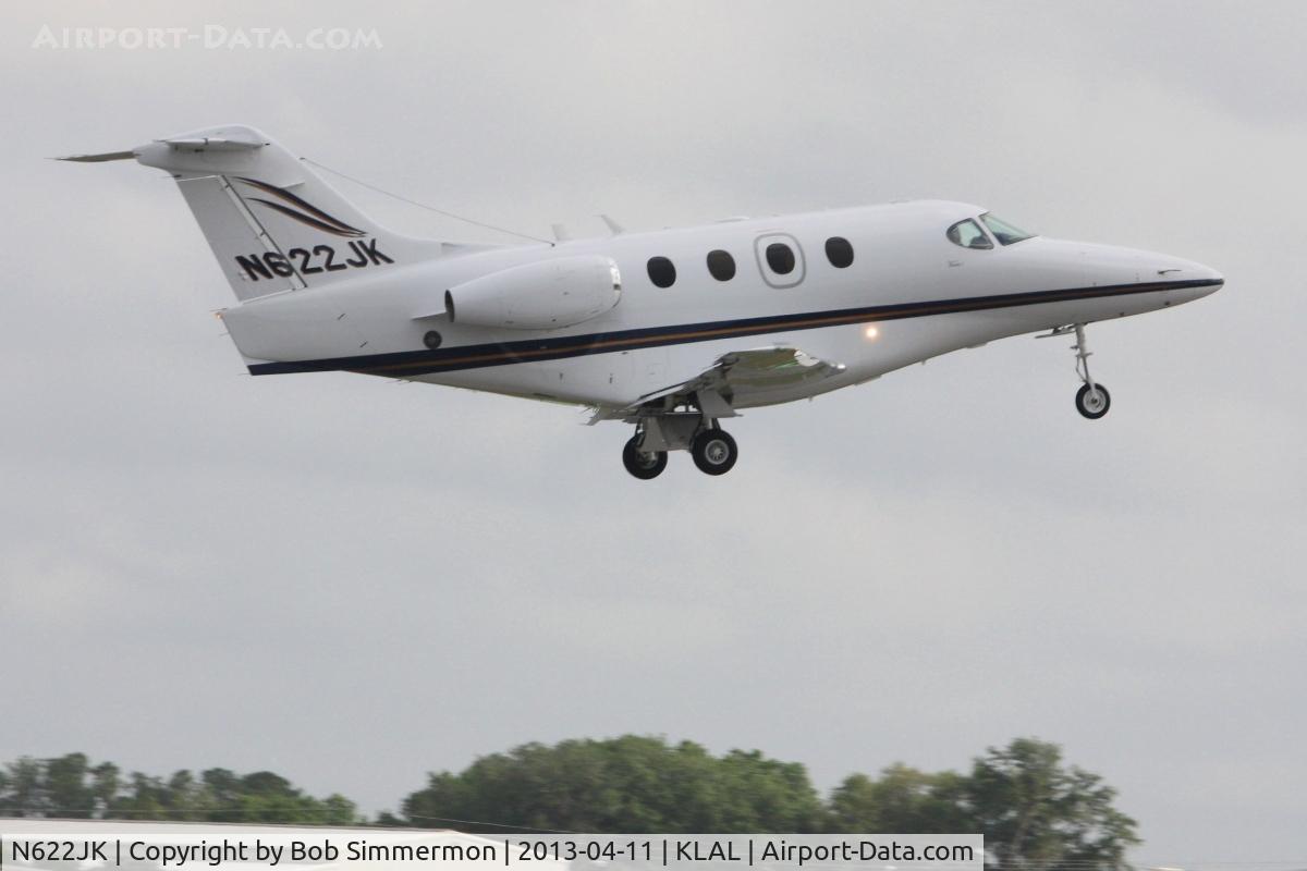 N622JK, 2003 Raytheon 390 Premier 1 C/N RB-59, Departing Lakeland, FL during Sun N Fun 2013