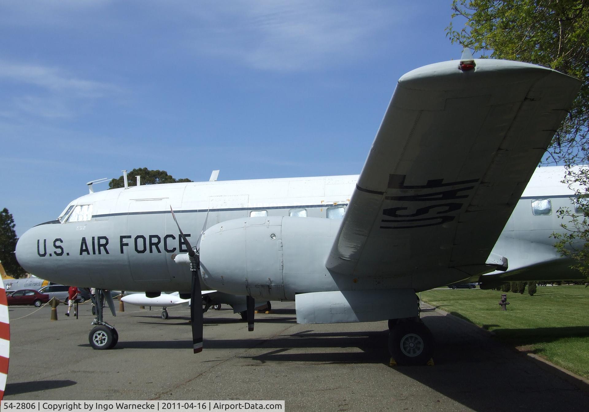 54-2806, 1954 Convair C-131D Samaritan C/N 201, Convair C-131D Samaritan at the Travis Air Museum, Travis AFB Fairfield CA