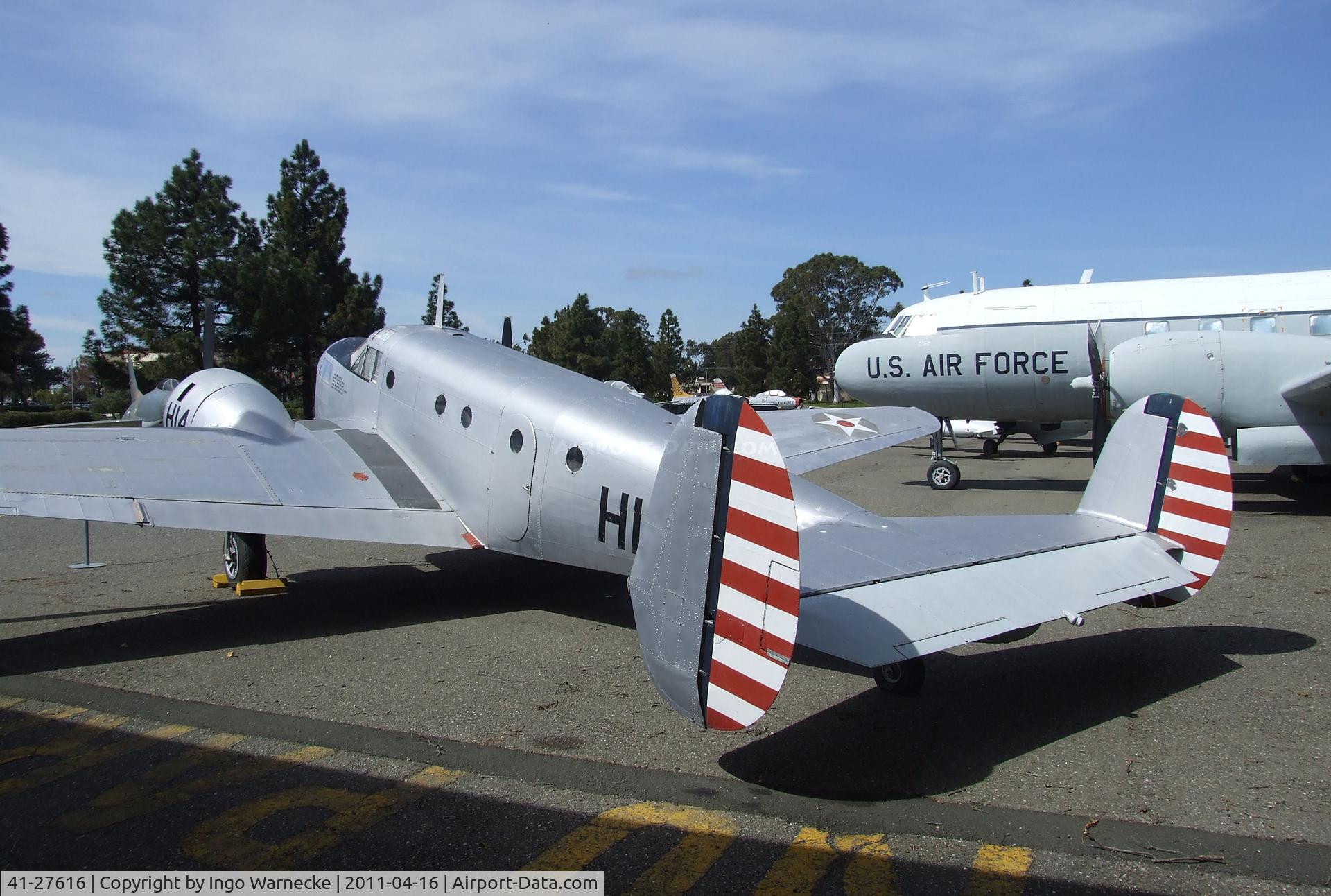 41-27616, 1942 Beech AT-11 Kansan C/N 1461, Beechcraft AT-11 Kansan at the Travis Air Museum, Travis AFB Fairfield CA