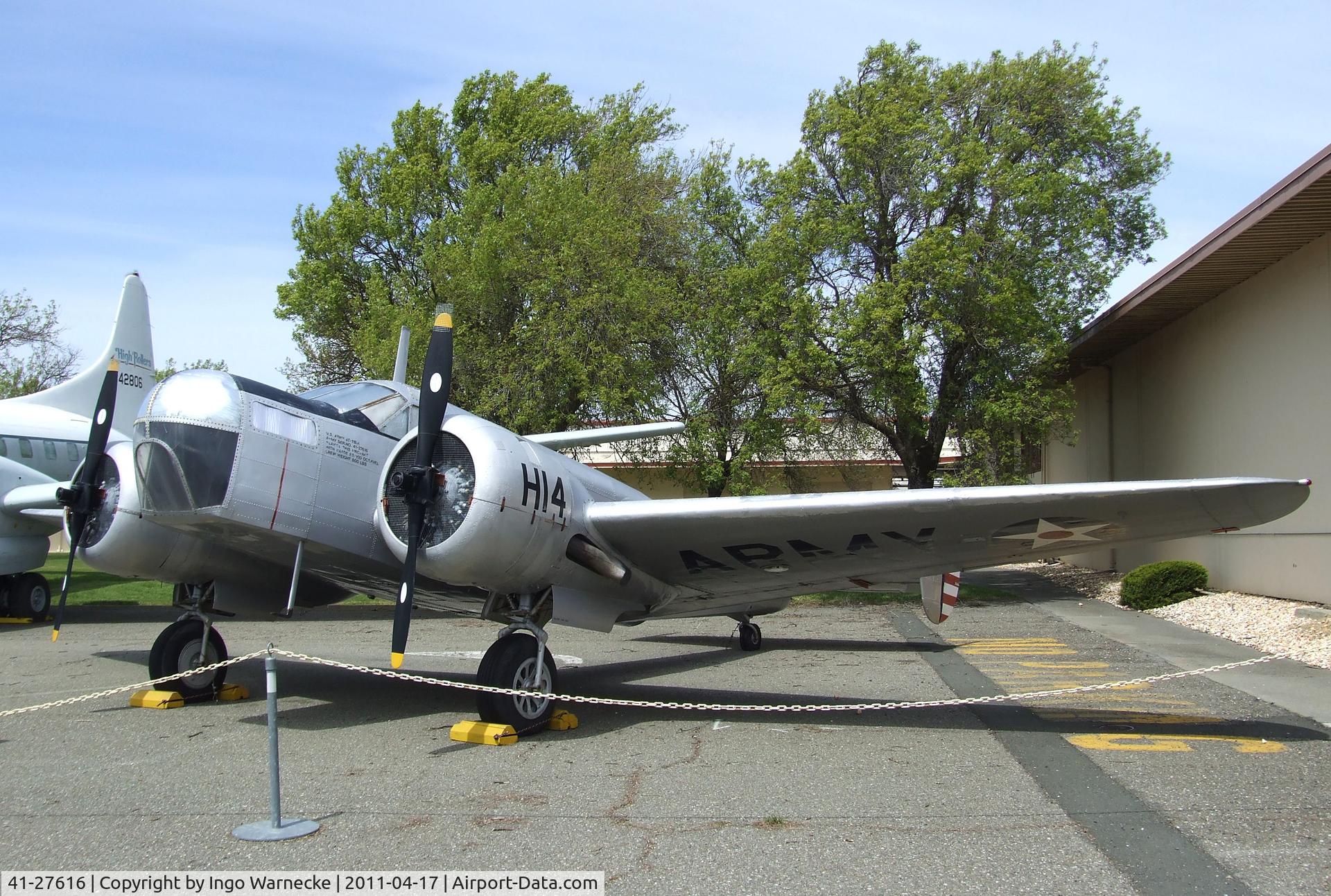 41-27616, 1942 Beech AT-11 Kansan C/N 1461, Beechcraft AT-11 Kansan at the Travis Air Museum, Travis AFB Fairfield CA