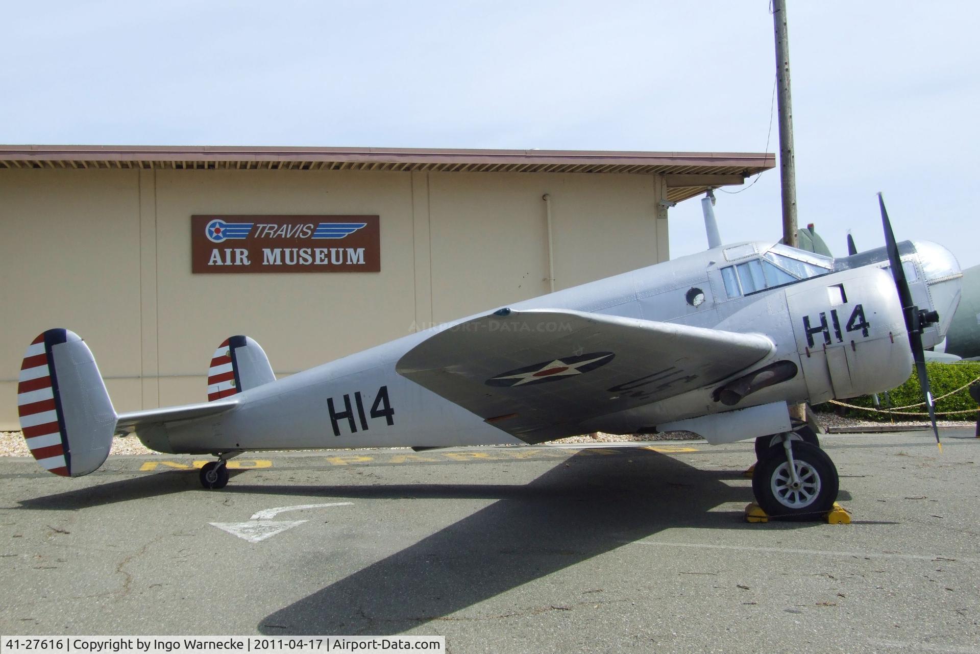 41-27616, 1942 Beech AT-11 Kansan C/N 1461, Beechcraft AT-11 Kansan at the Travis Air Museum, Travis AFB Fairfield CA