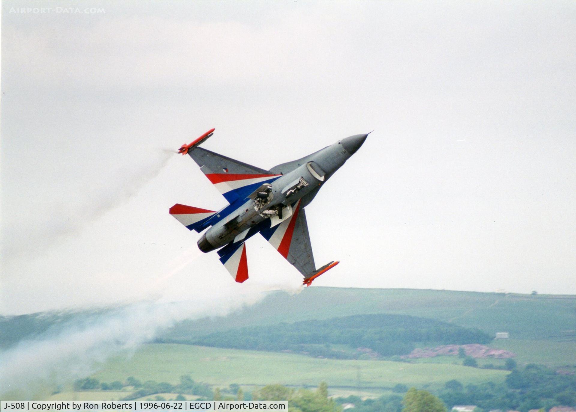 J-508, 1987 Fokker F-16A Fighting Falcon C/N 6D-147, The Royal Netherlands Air Force F16