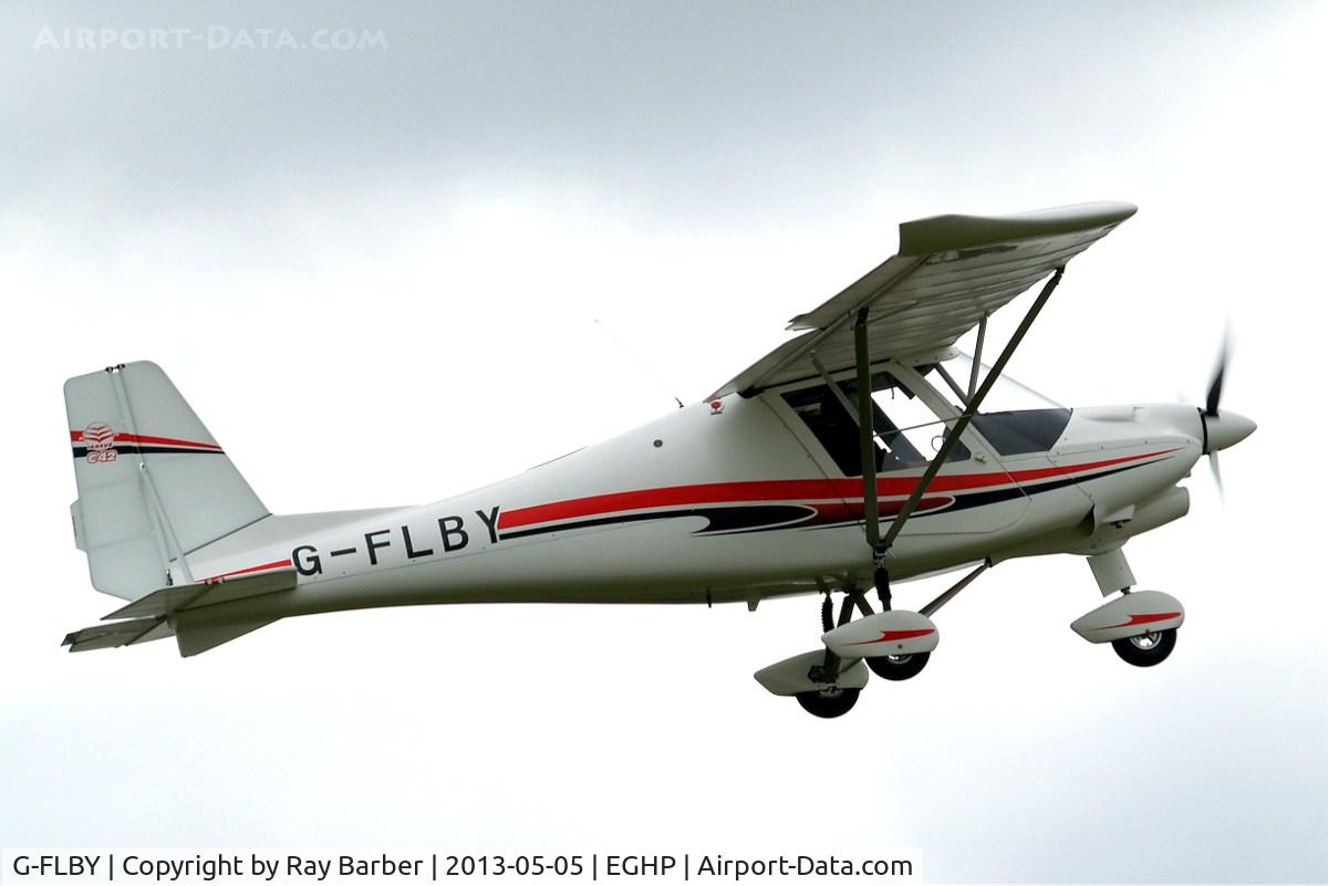G-FLBY, 2013 Comco Ikarus C42 FB100 Bravo C/N 1302-7239, Comco Ikarus C-42 Cyclone FB100 Bravo [1302-7239] Popham~G 05/05/2013