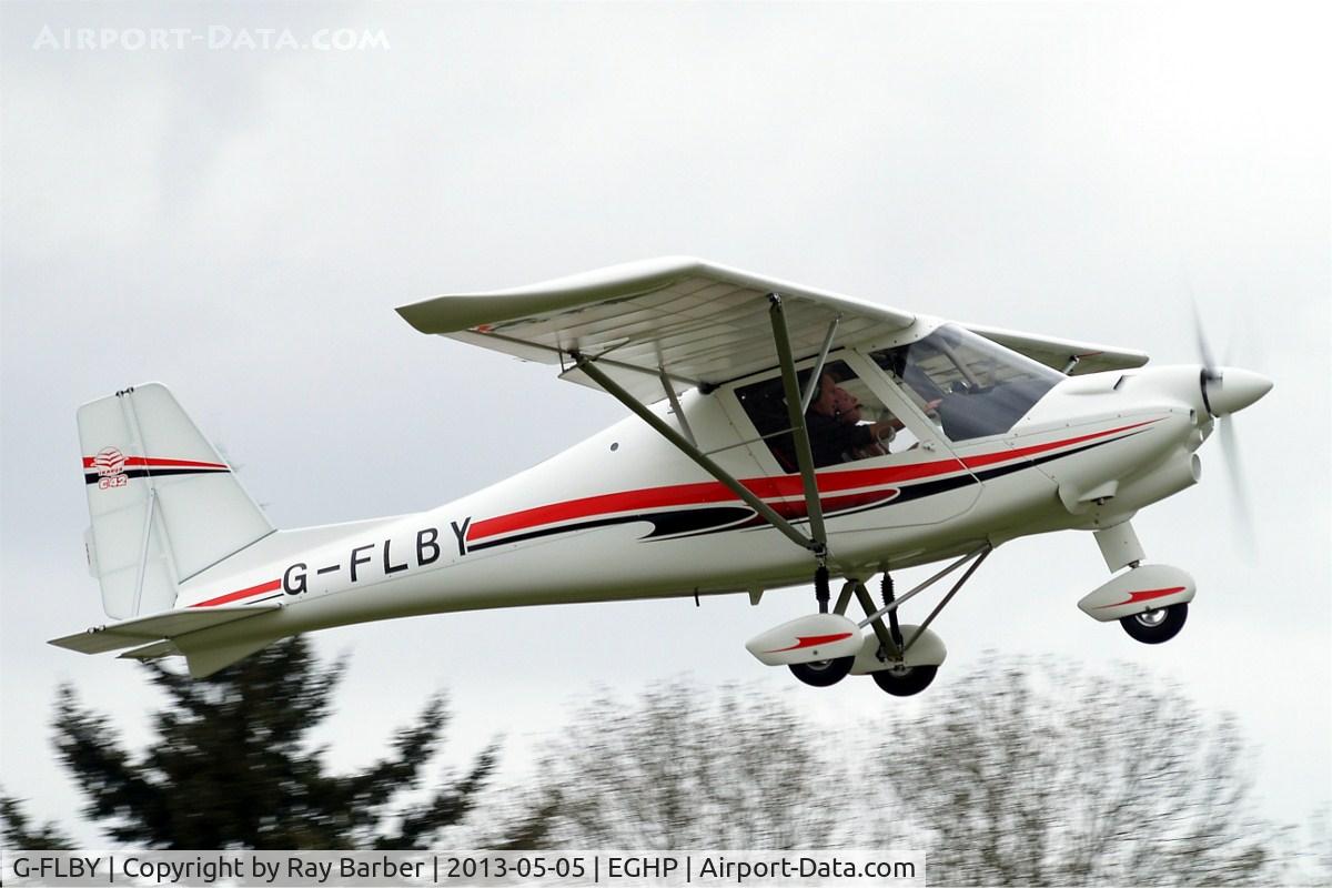 G-FLBY, 2013 Comco Ikarus C42 FB100 Bravo C/N 1302-7239, Comco Ikarus C-42 Cyclone FB100 Bravo [1302-7239] Popham~G 05/05/2013
