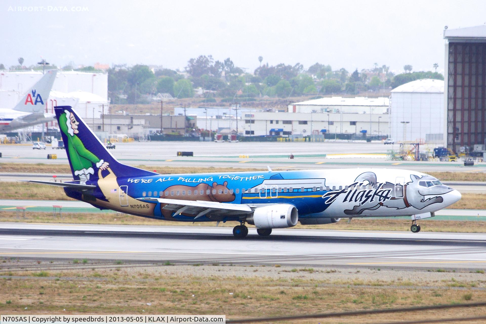 N705AS, 1998 Boeing 737-490 C/N 29318, Alaska Airlines 737-400 
