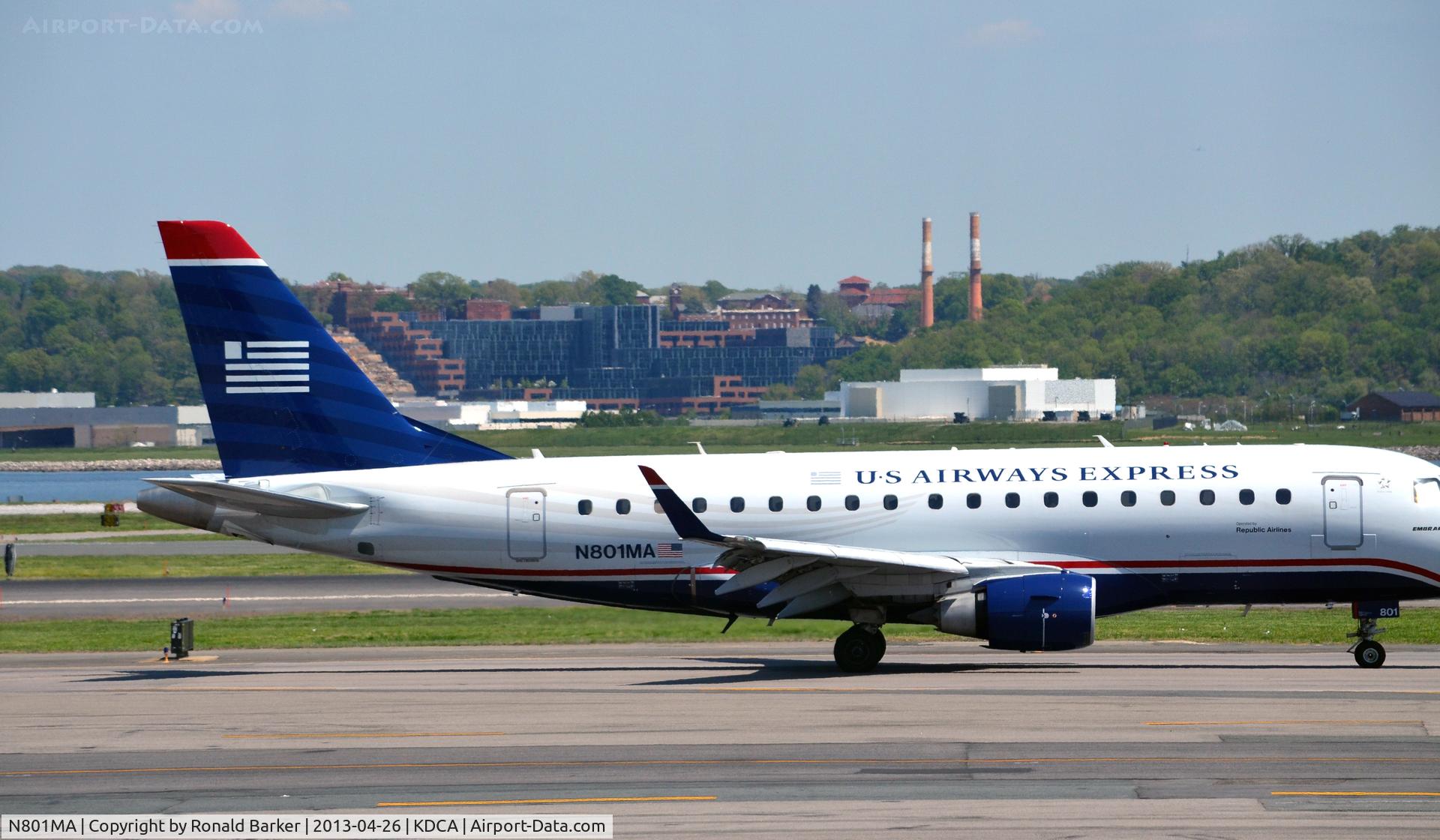 N801MA, 2004 Embraer 170SU (ERJ-170-100SU) C/N 17000012, Taxi DCA