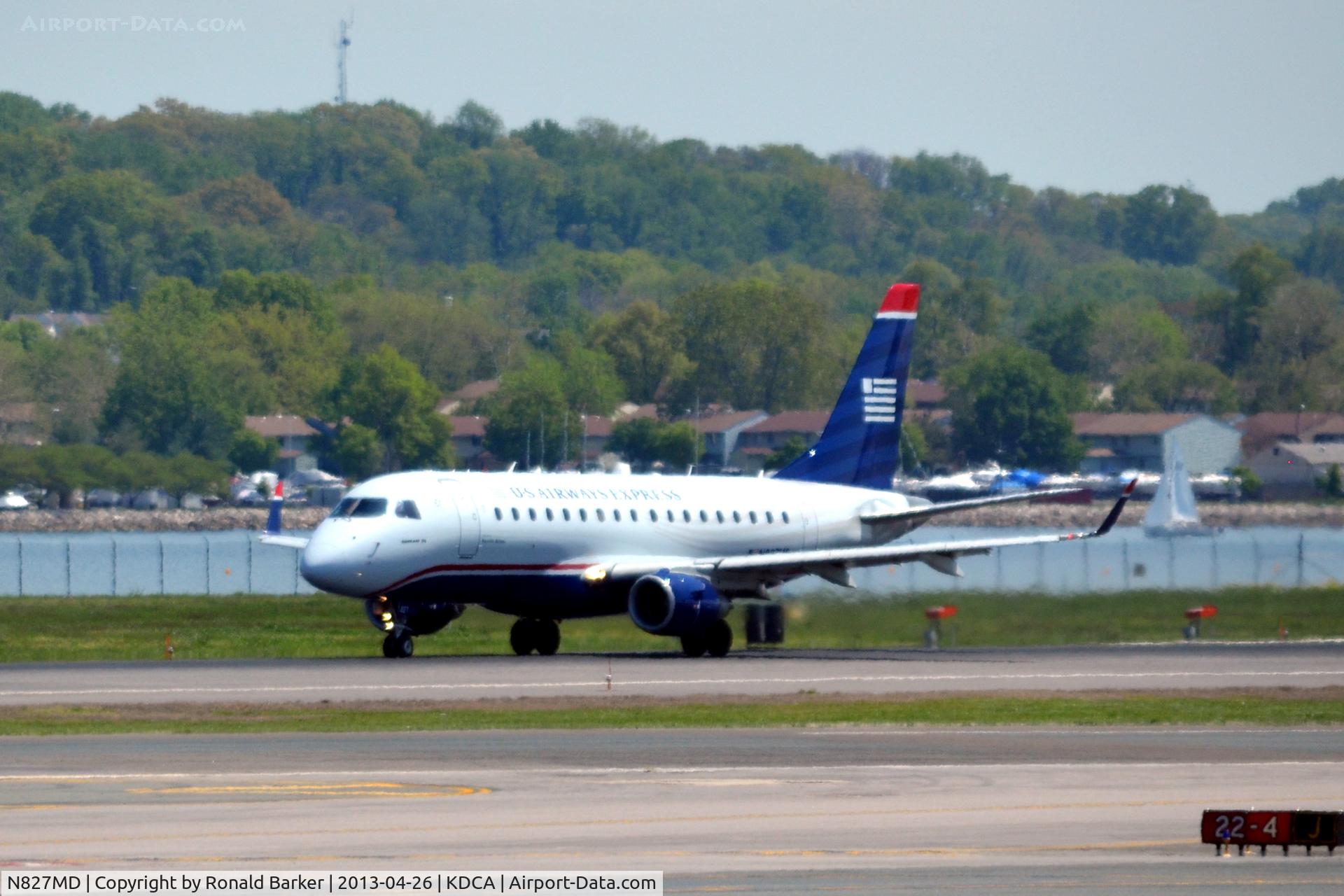 N827MD, 2005 Embraer 170SU (ERJ-170-100SU) C/N 17000047, Takeoff DCA