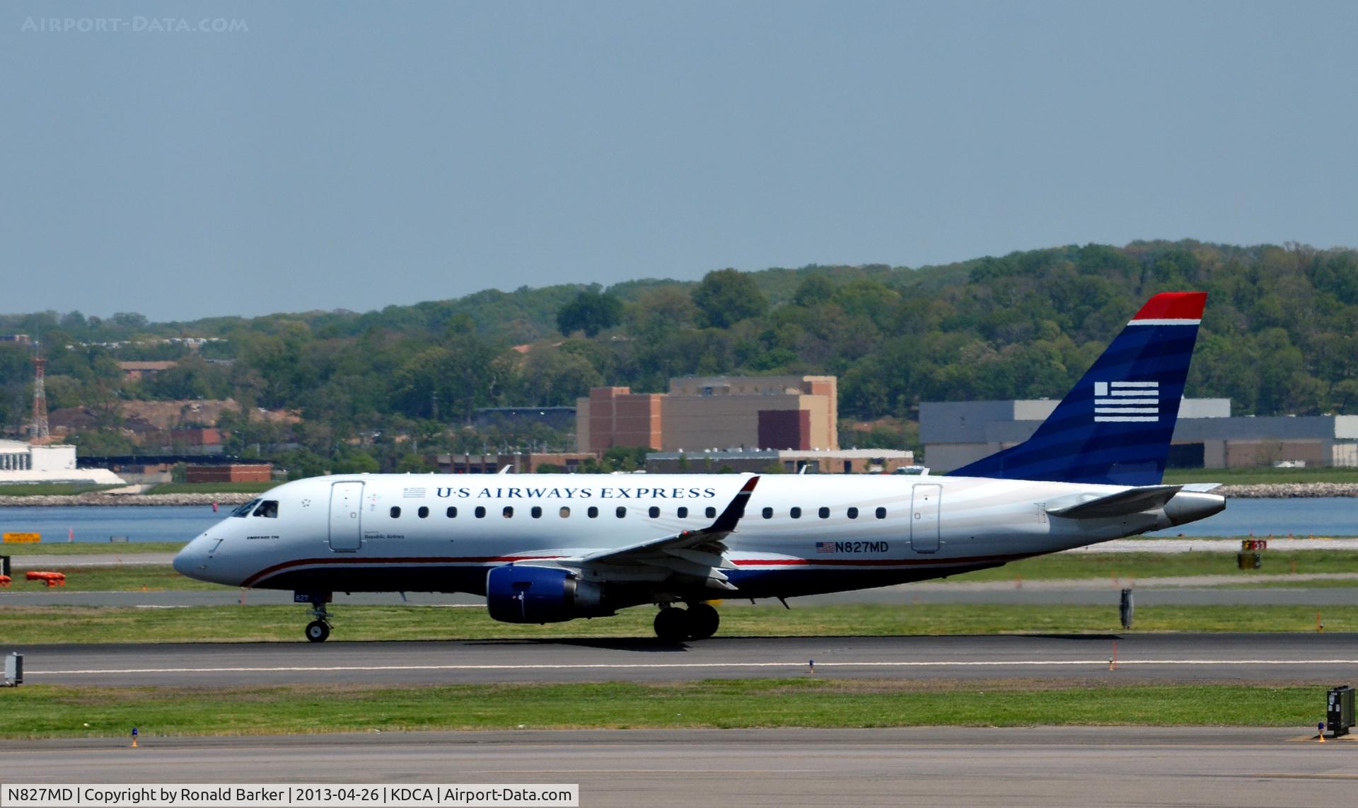 N827MD, 2005 Embraer 170SU (ERJ-170-100SU) C/N 17000047, Takeoff roll