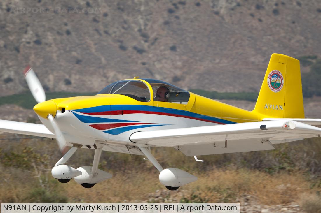 N91AN, 2003 Vans RV-9A C/N 90229, Landing Runway 26.