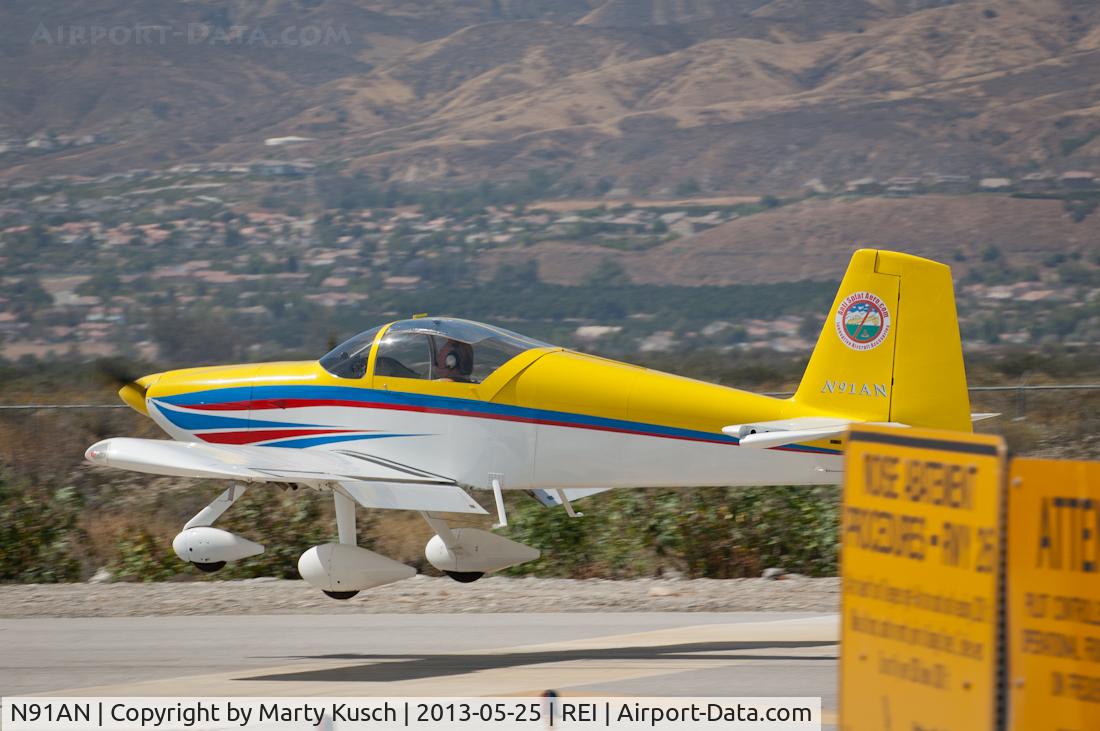 N91AN, 2003 Vans RV-9A C/N 90229, Landing Runway 26.