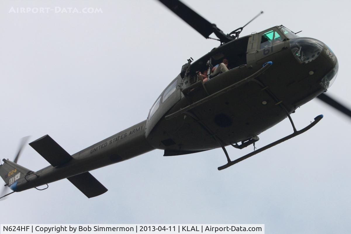 N624HF, 1966 Bell UH-1D Iroquois C/N 8819, Taking rides at Sun N Fun 2013 - Lakeland, FL