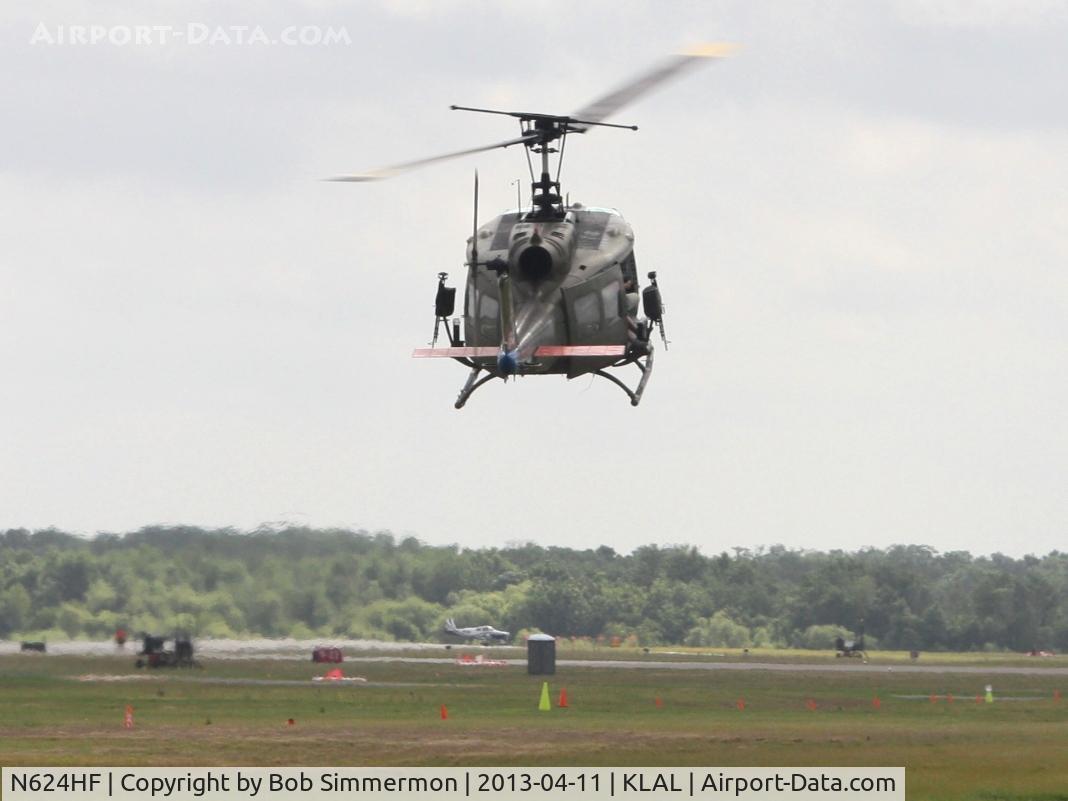N624HF, 1966 Bell UH-1D Iroquois C/N 8819, Taking rides at Sun N Fun 2013 - Lakeland, FL