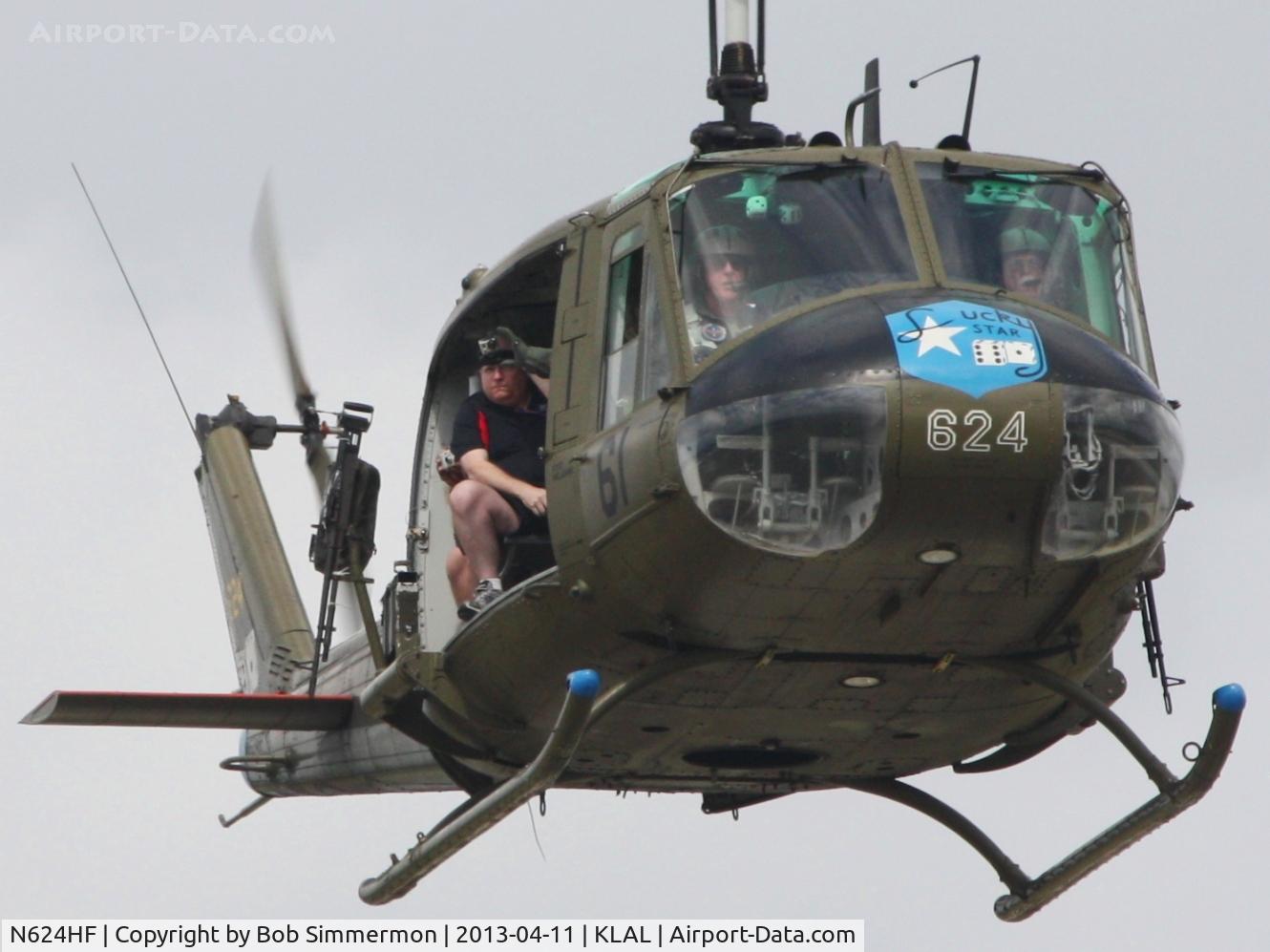 N624HF, 1966 Bell UH-1D Iroquois C/N 8819, Taking rides at Sun N Fun 2013 - Lakeland, FL